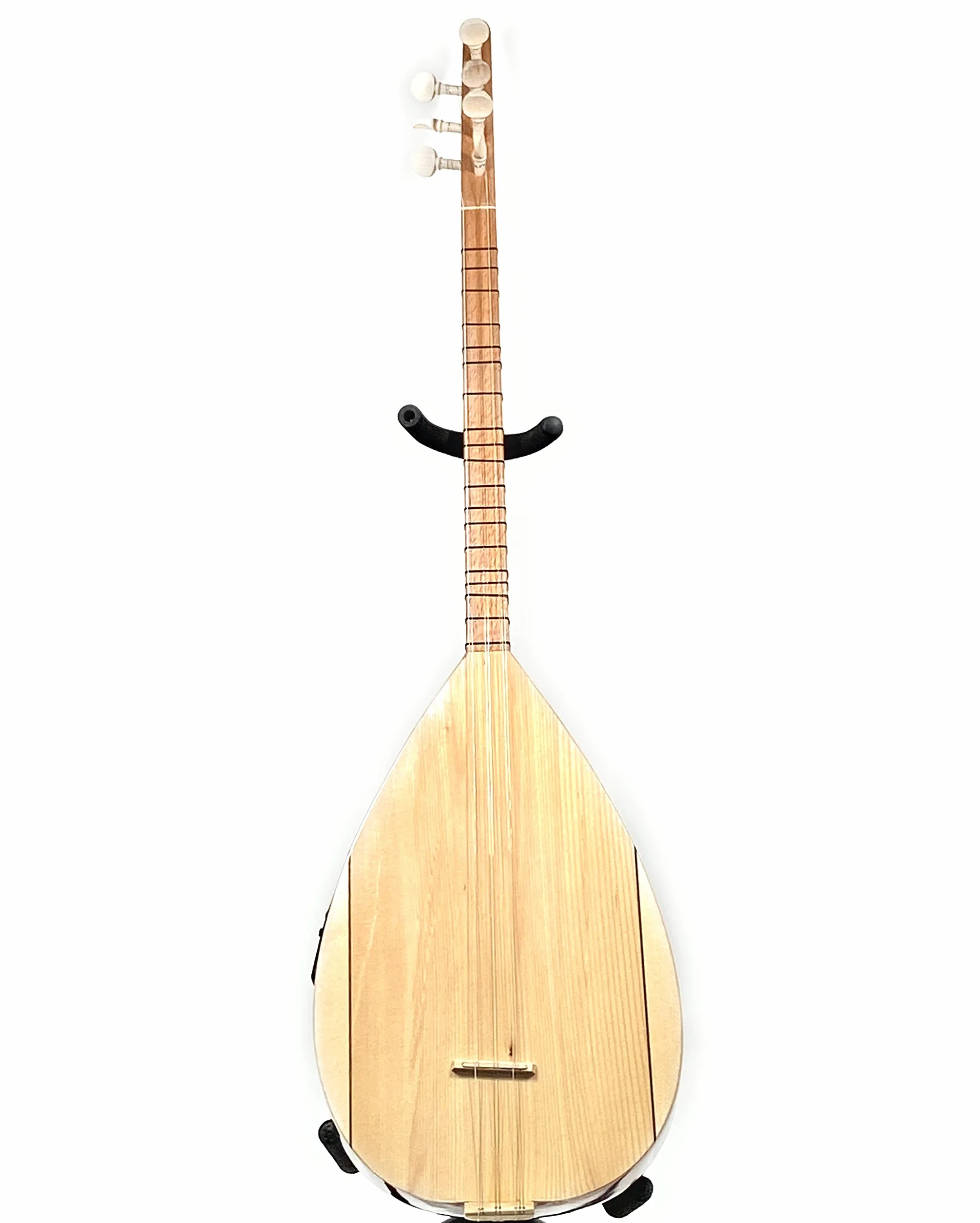 Melody Saz Baglama avec housse et micro - 7 cordes - Bruit - 115 x 20 x 18 cm - Marron - Acier allié - Acajou - 3 kg