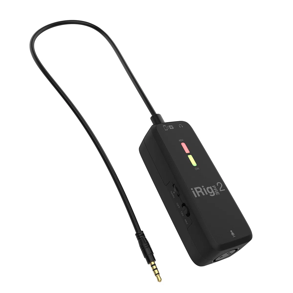 IK Multimedia iRig Pre 2 Préampli microphone pour smartphones, tablettes et caméras vidéo