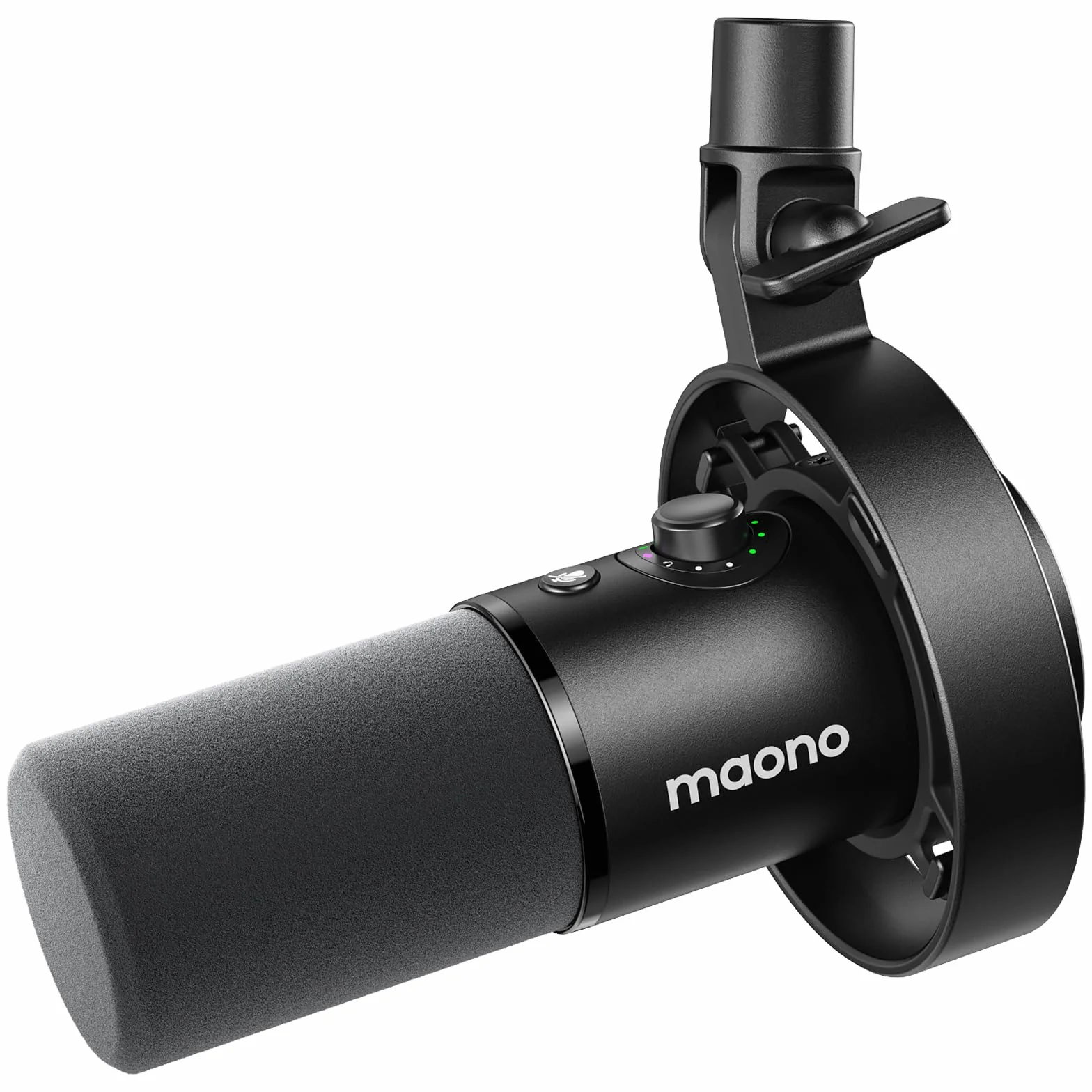 MAONO Microphone PD300X pour Podcast - Micro Professionnel XLR/USB, Hi-FI 192 kHz/24 Bit, réduction du Bruit, Logiciel Link, idéal pour Le podcasting et Les enregistrements vocaux en Studio.