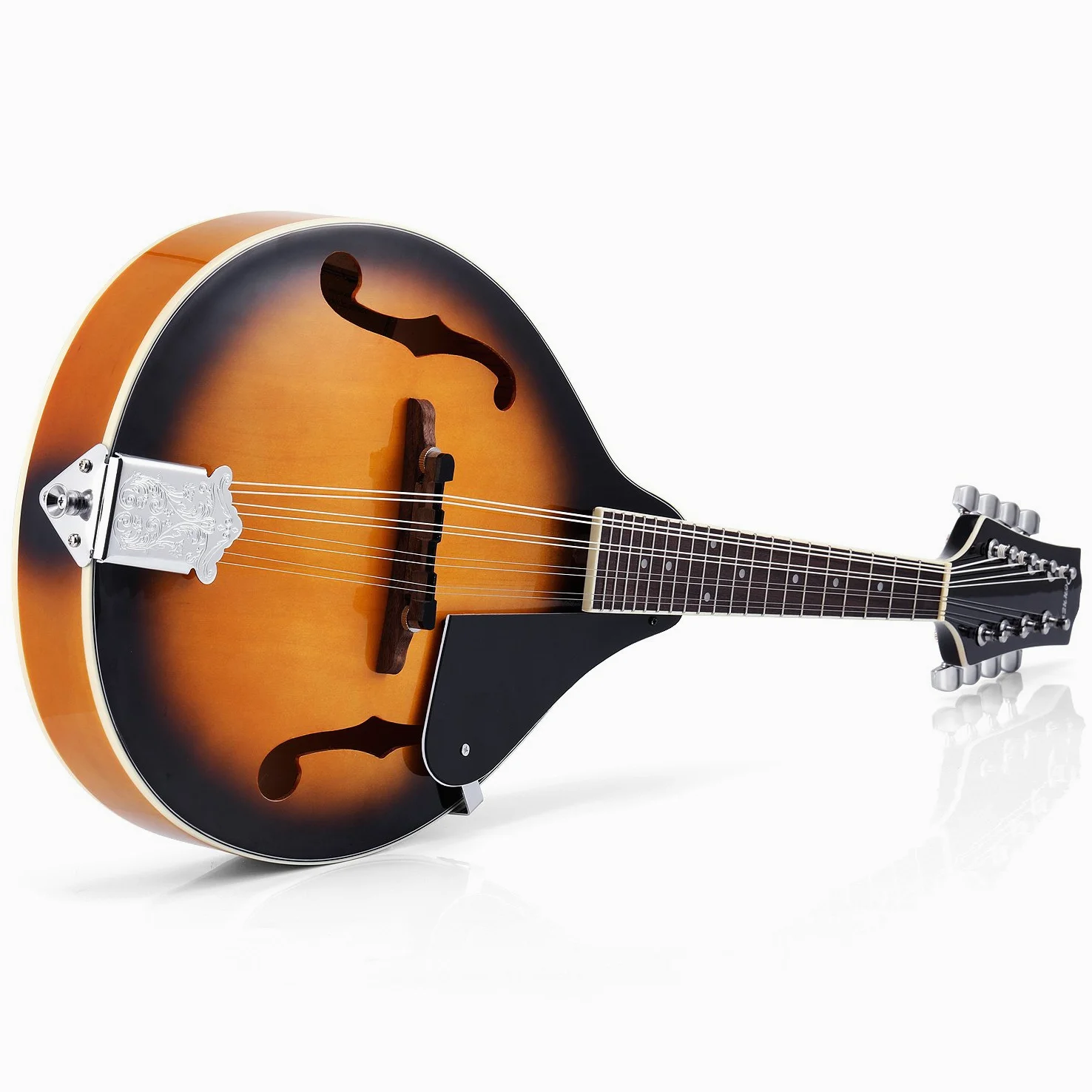 Donner DML-1 Mandoline style A Style mandoline avec 8 cordes pour débutant adulte Sac accordeur médiators Sunburst