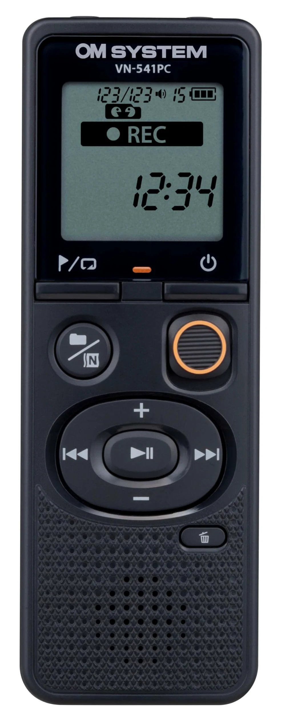 Om System Olympus VN-541PC Enregistreur Vocal numérique avec Enregistrement One-Touch, Fonction d'annulation du Bruit, 4 Go de mémoire, Enregistrement Quatre scènes, avec câble Micro-USB.