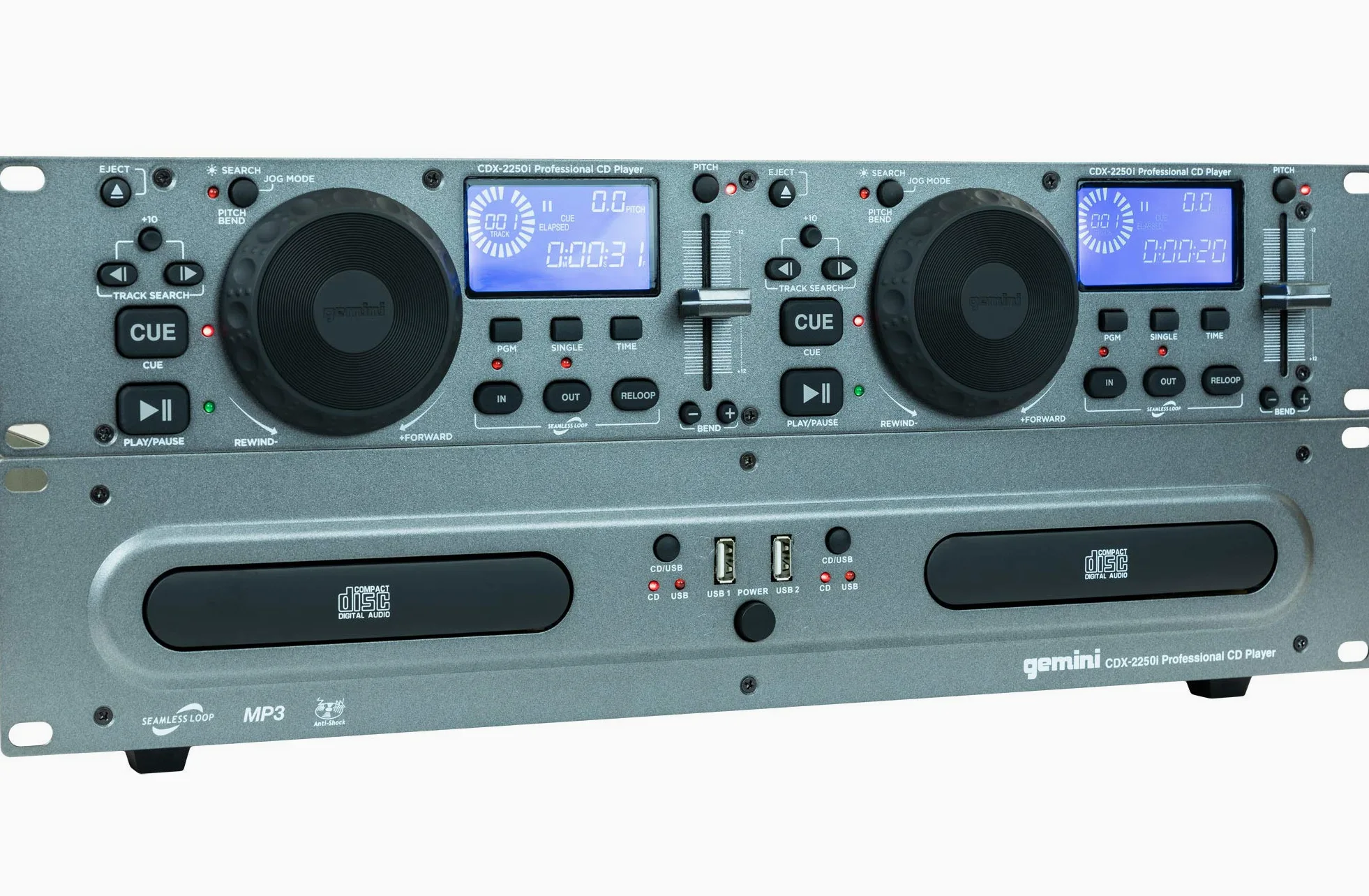 Gemini CDX2250 Lecteur multimédia Noir