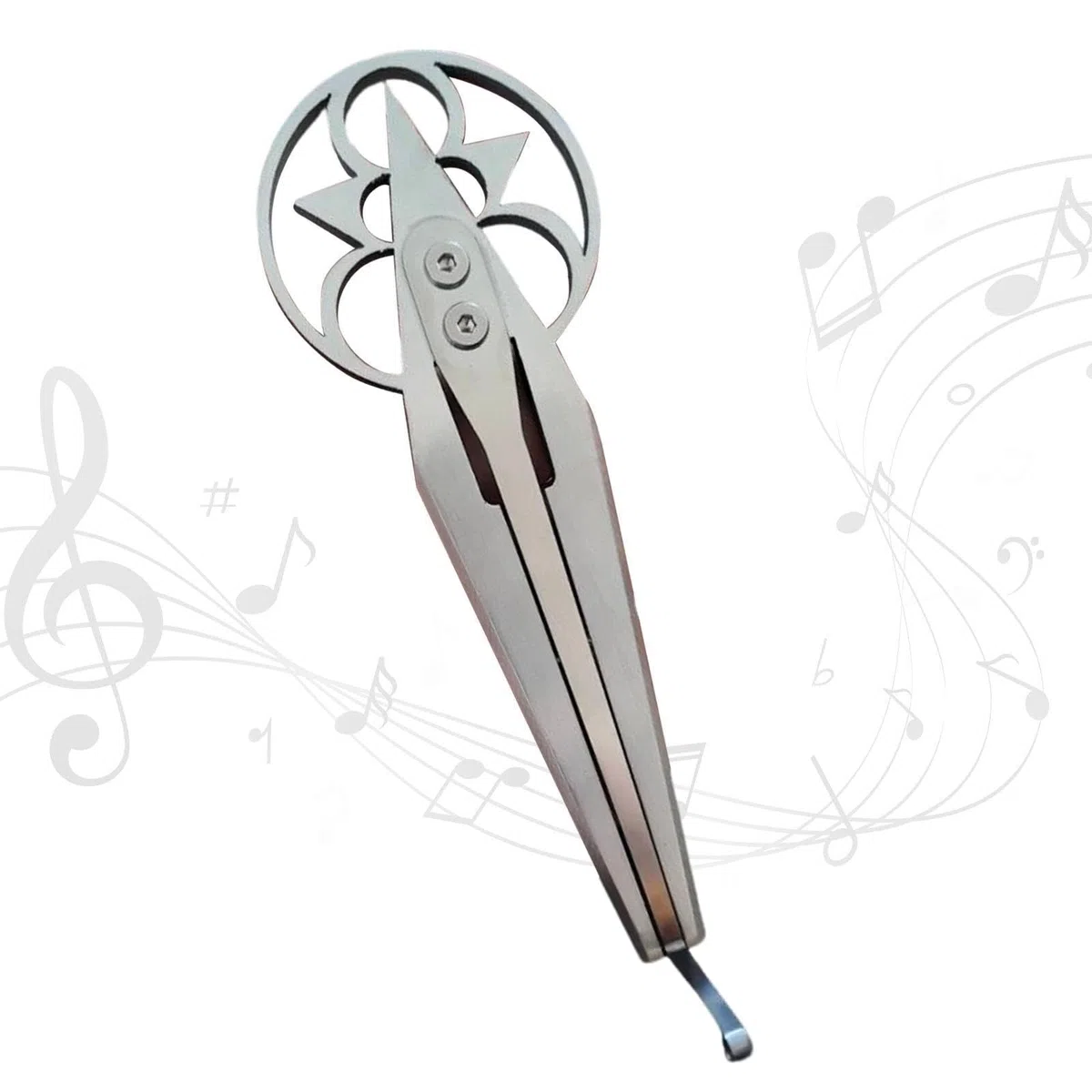Harilla Guimbarde Maultrommel en Métal, Instrument de Musique Créatif et Portable, Instrument de Musique Folklorique Professionnel, Guimbarde pour Débutants Adultes et Enfants, Style A