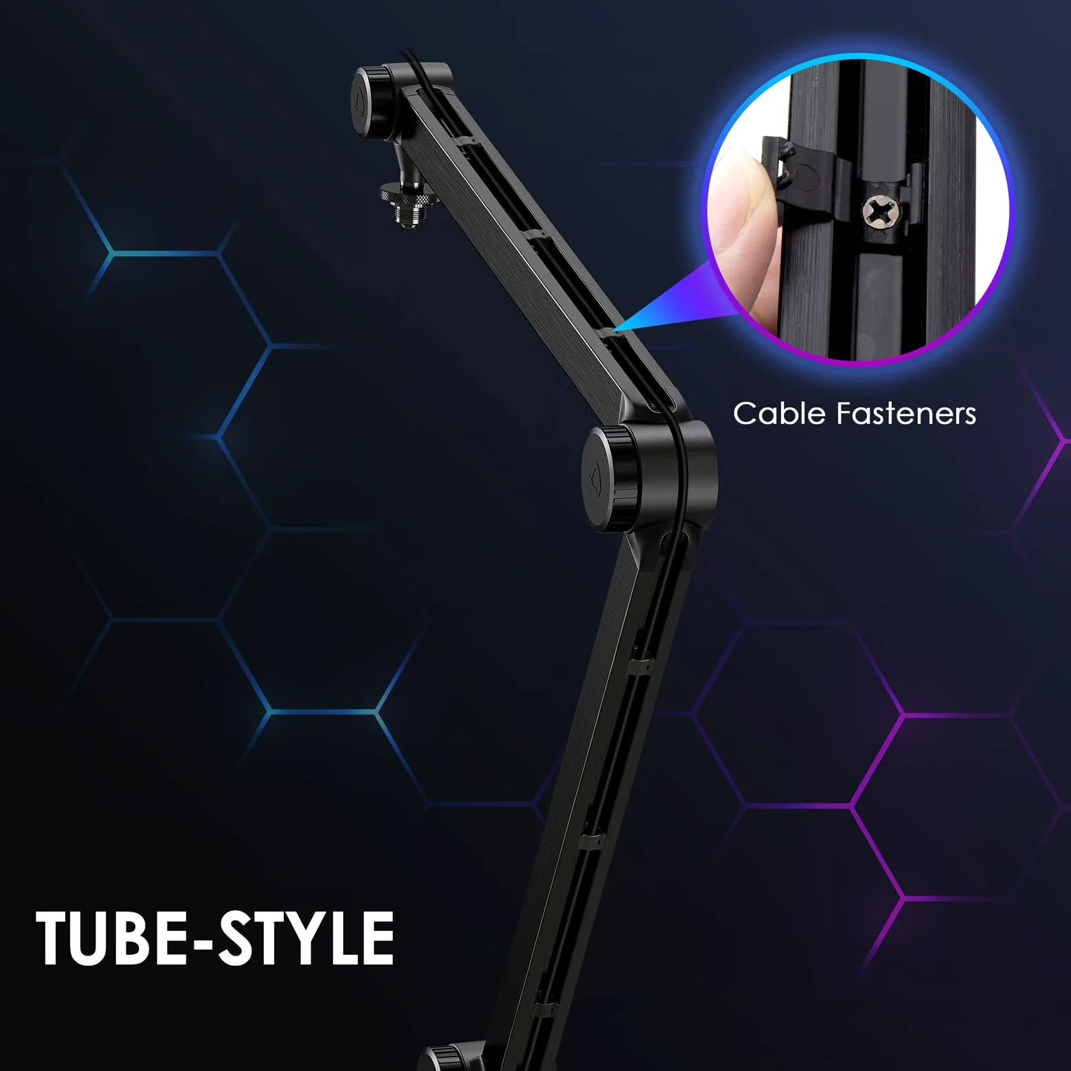 Blue Yeti Bras Micro, Blue Yeti Yeti X Pied de Micro avec Filtre Anti Pop Bonnette Micro, Support de Microphone, Type Tubulaire, Gestion de Câbles Intégrée pour Studio Streaming, Gaming par YOUSHARES