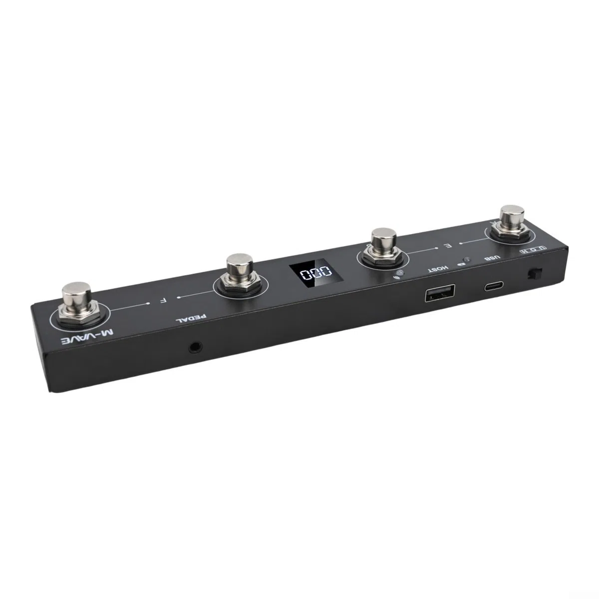 Chocolate Plus – Contrôleur MIDI Footswitch - Pédale de performance sans fil rechargeable à 4 boutons, compatible USB avec l'application CubeSuite, design portable en métal (noir)