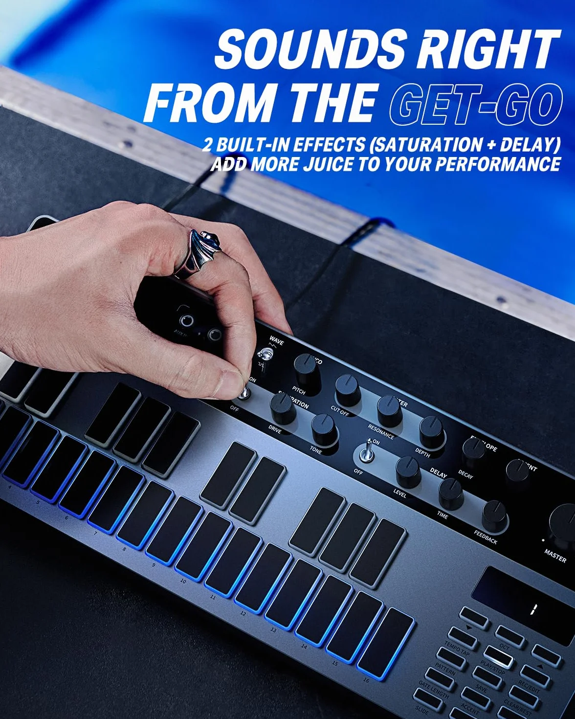 DONNER B1Analog Bass Synthesizer and Sequencer