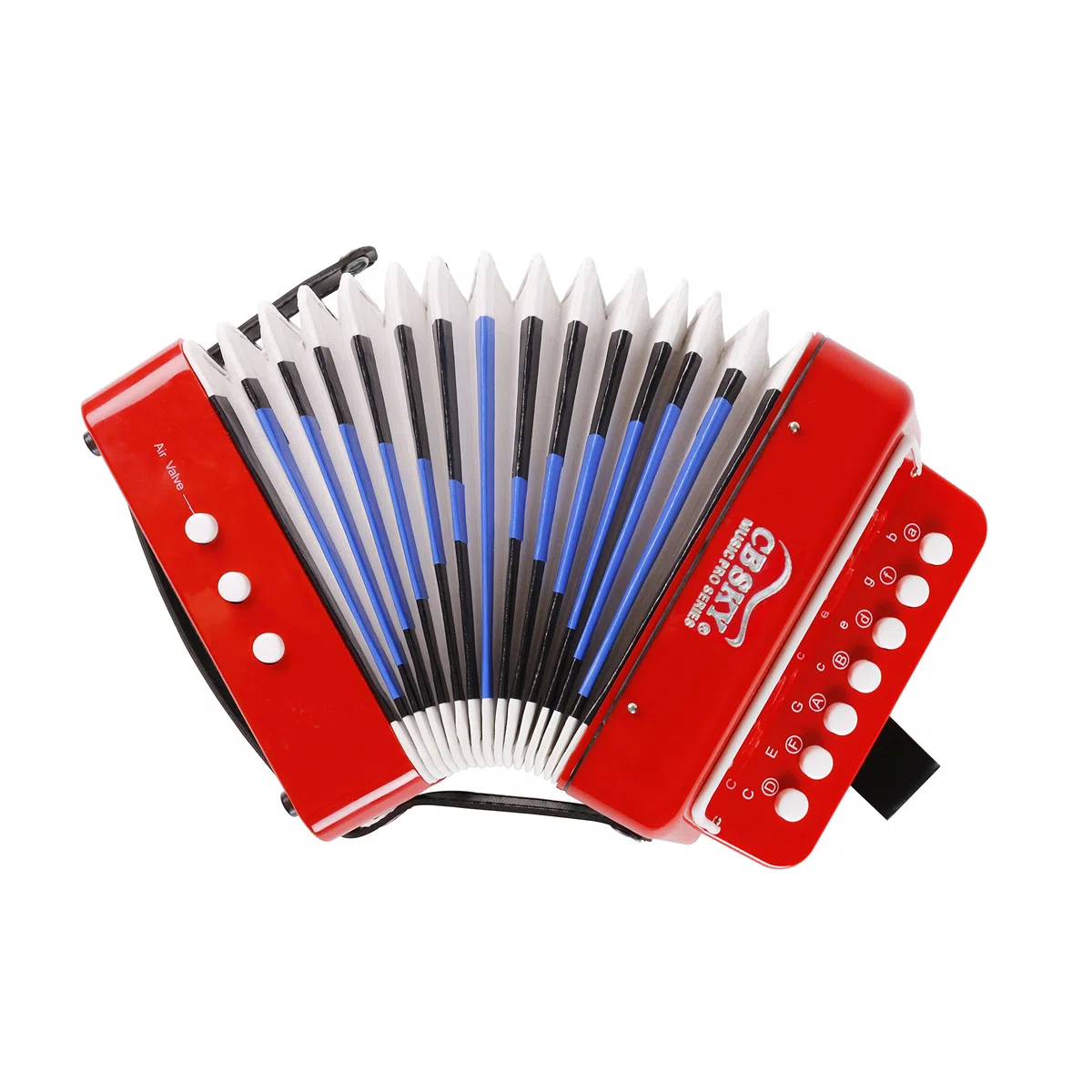 Accordéon piano à 10 touches (rouge)