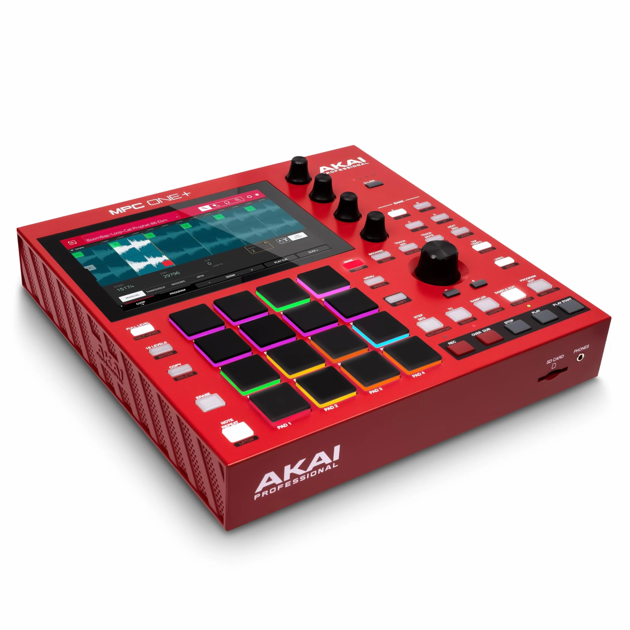 Akai Professional MPC One+ Standalone Drum Machine, Beat Maker et Contrôleur MIDI avec WiFi, Bluetooth, Pads de Batterie, Plug-ins de Synthèse, Écran Tactile et Intégration Native Instruments