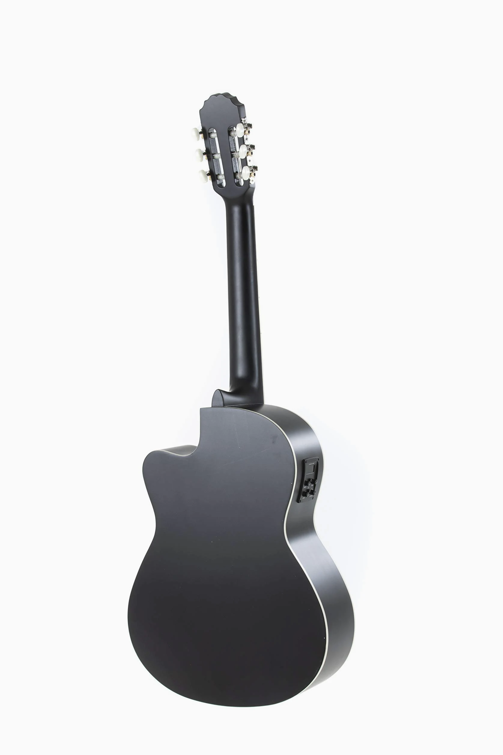 GEWA E-Acoustique Guitare Classique Basic - Classic Electro - 4/4 - Corps Tilleul - Micro 4-Band EQ avec accordeur - Cutaway - Noir
