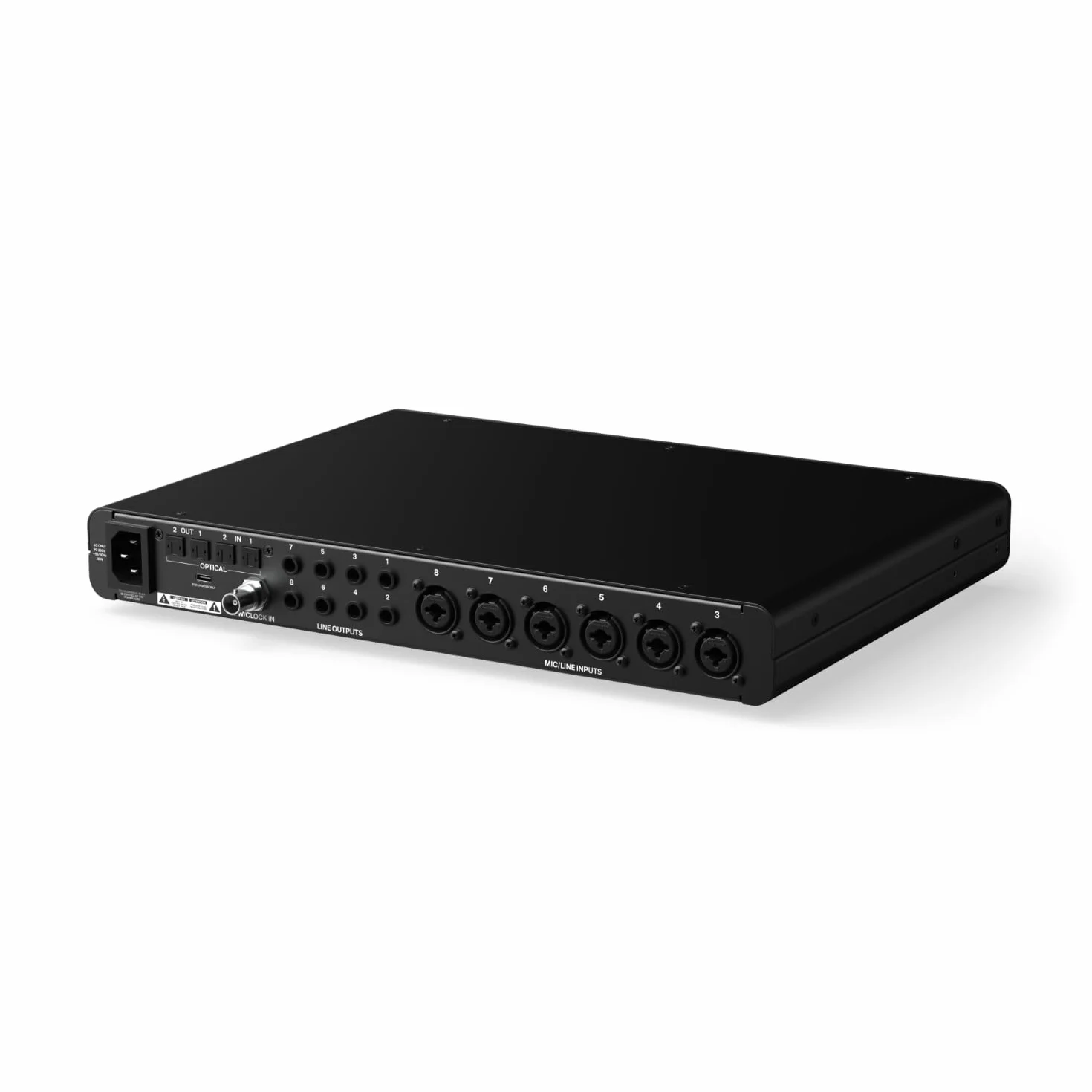 Audient EVO SP8, Studio-Preamp-Expander, Huit préamplis EVO, 8 x préamplis micro EVO avec Smartgain, 8 x sorties ligne, préampli micro, 58dB Mic Gain, convertisseur AD/DA 32 bits, noir