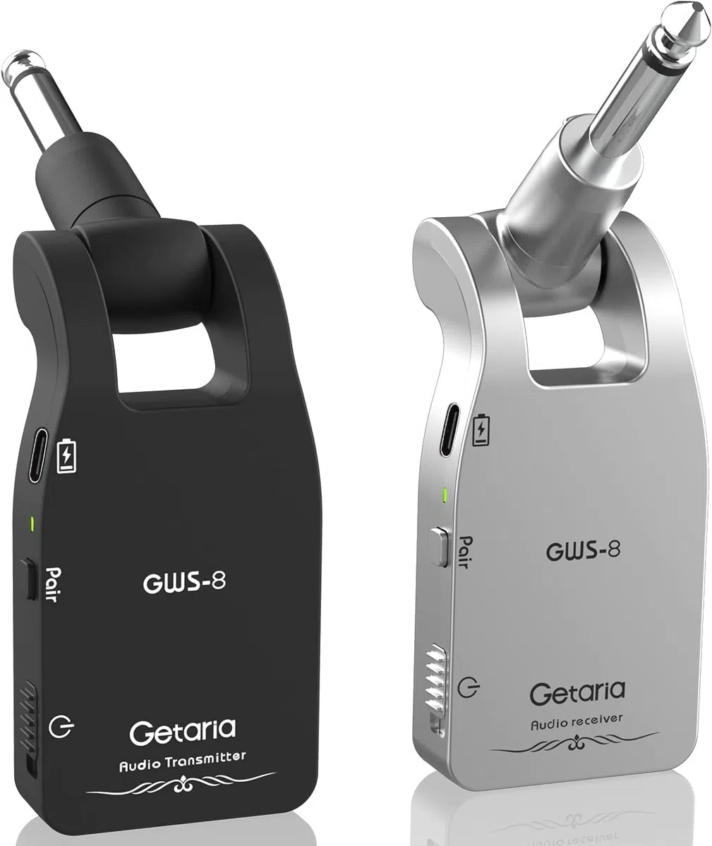 Système de Guitare sans Fil Émetteur et Récepteur 2.4G avec Audio Rechargeable pour Guitare Électrique et Basse Électrique (GWS-8)