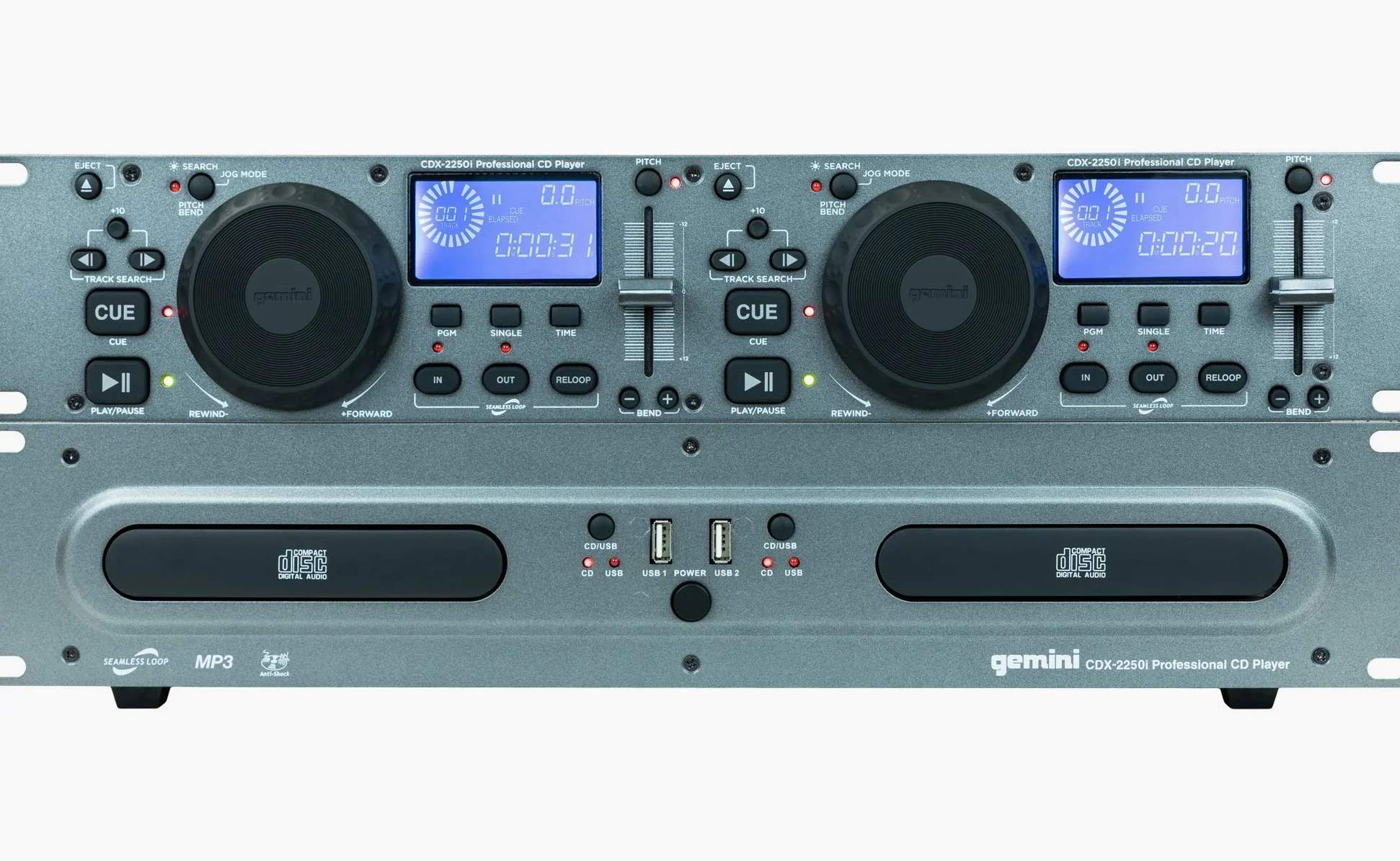 Gemini CDX2250 Lecteur multimédia Noir
