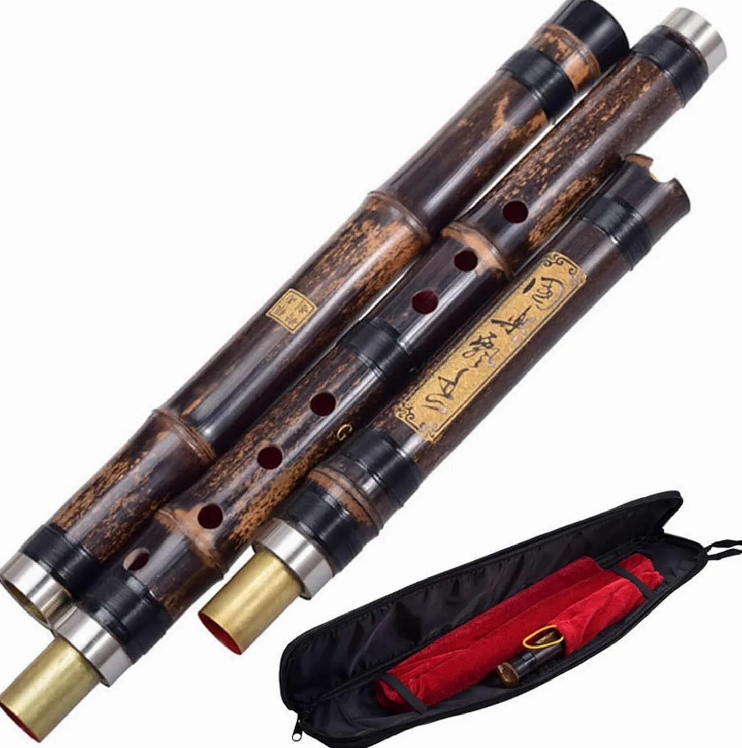 Flûte, flûte chinoise à 8 trous, instrument à vent Xiao, clé d'instrument de musique traditionnelle chinoise faite à la main de F/G Dizi[Classe énergétique A] (Size : F key)