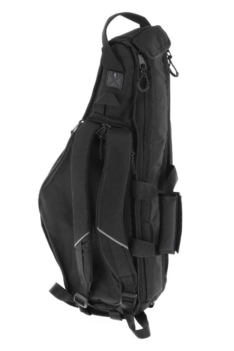 GEWA sac de transport Premium pour saxophone alto - Cordura 600 Denier - Résistant à la déchirure et à l'eau - Rembourrage de 30 mm - Poche pour le bocal - Noir