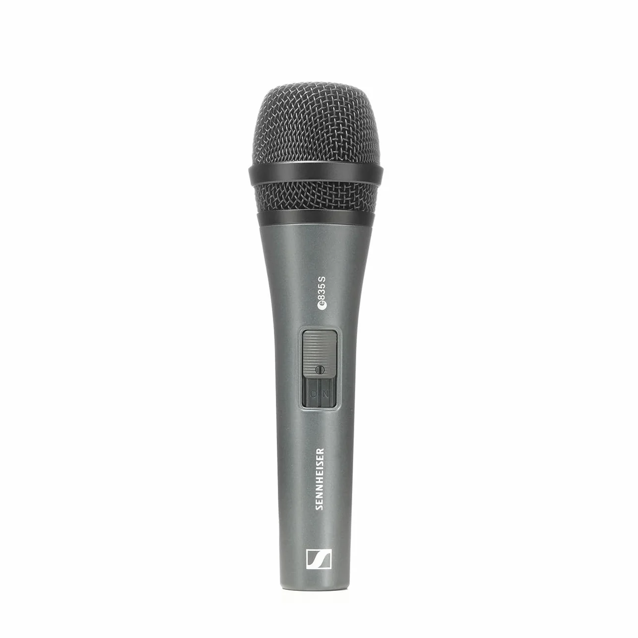 Sennheiser e 835-S Microphone de Scène Dynamique Cardioïde | Pour Voix Live & Performance Vocale | Interrupteur On/Off, XLR | Noir (004514)