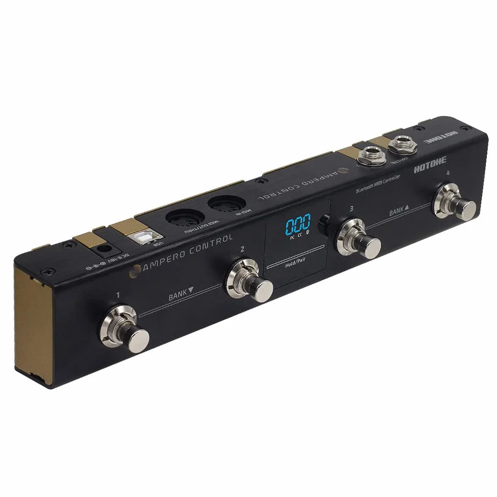 HOTONE Pédale MIDI Pédale Bluetooth Ampero Control 4 Boutons