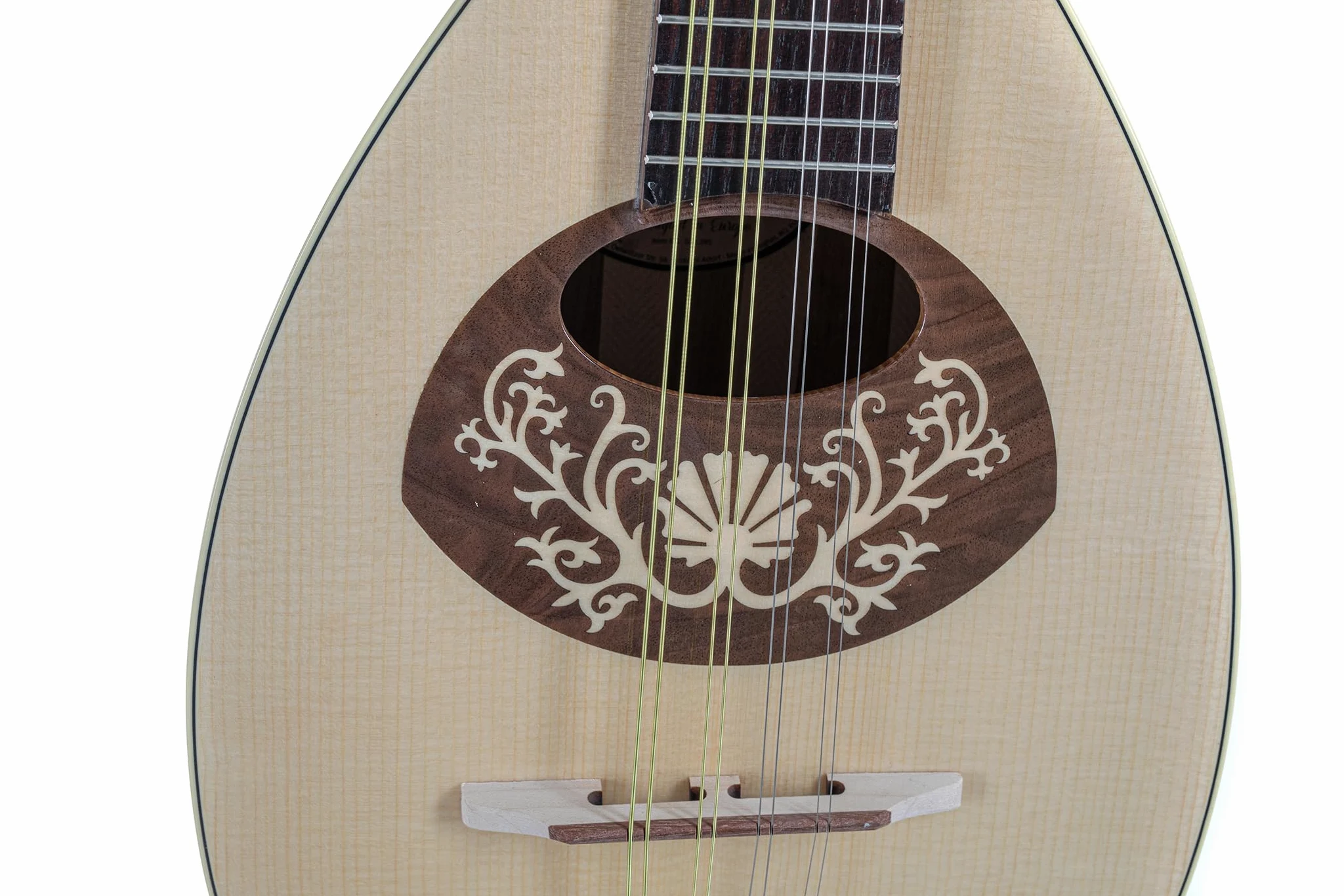 GEWA Mandoline Pro Arte Modèle 1 - Mandoline plate - Forme portugaise - Table en épicéa massif - Fond/éclisses en érable massif - Haute brillance - Fabriqué en Europe