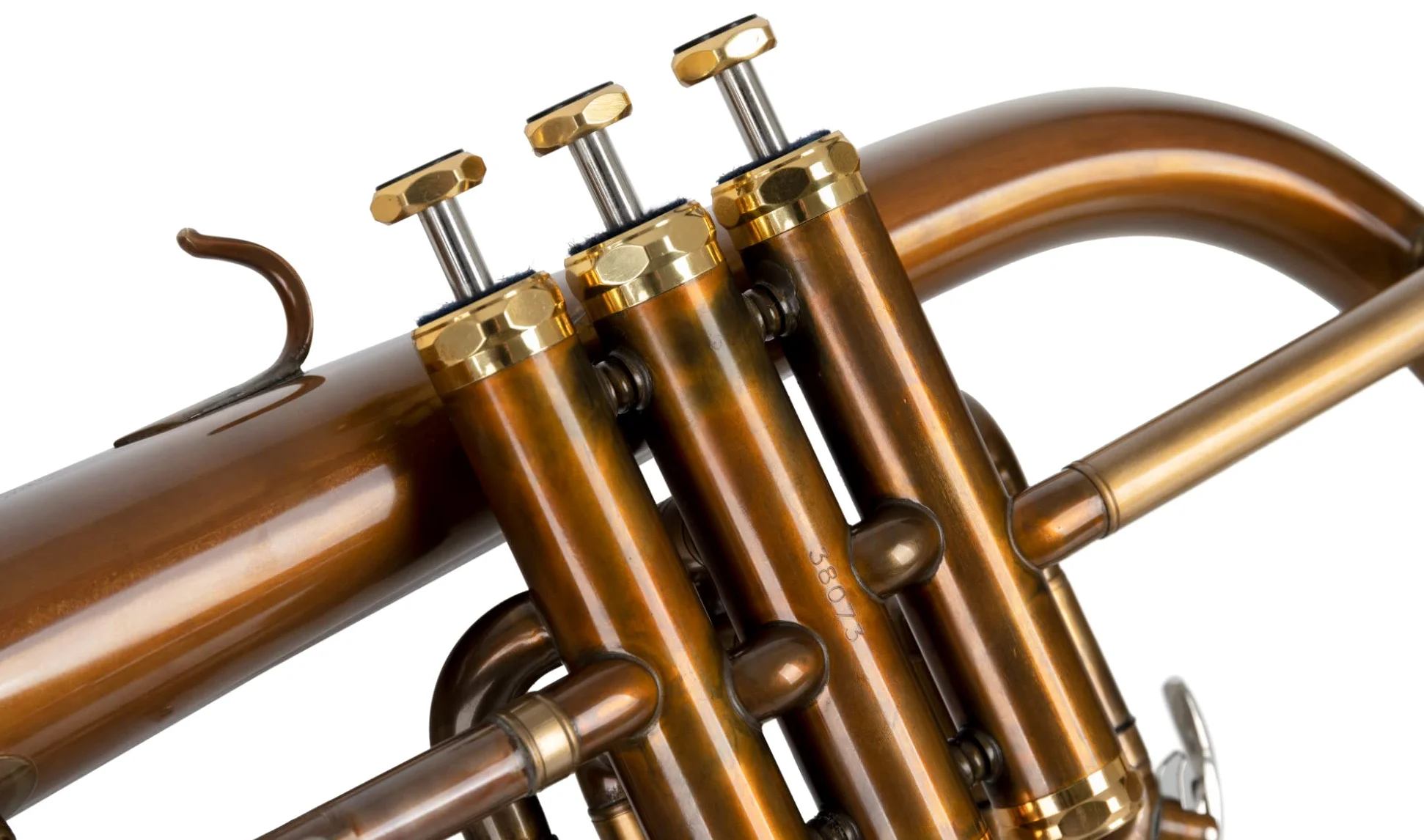 FH-60GV Bugle - en bronze phosphoreux - Accord : Bb - Pavillon Ø : 152 mm - avec étui léger - traité à l'acide et verni transparent