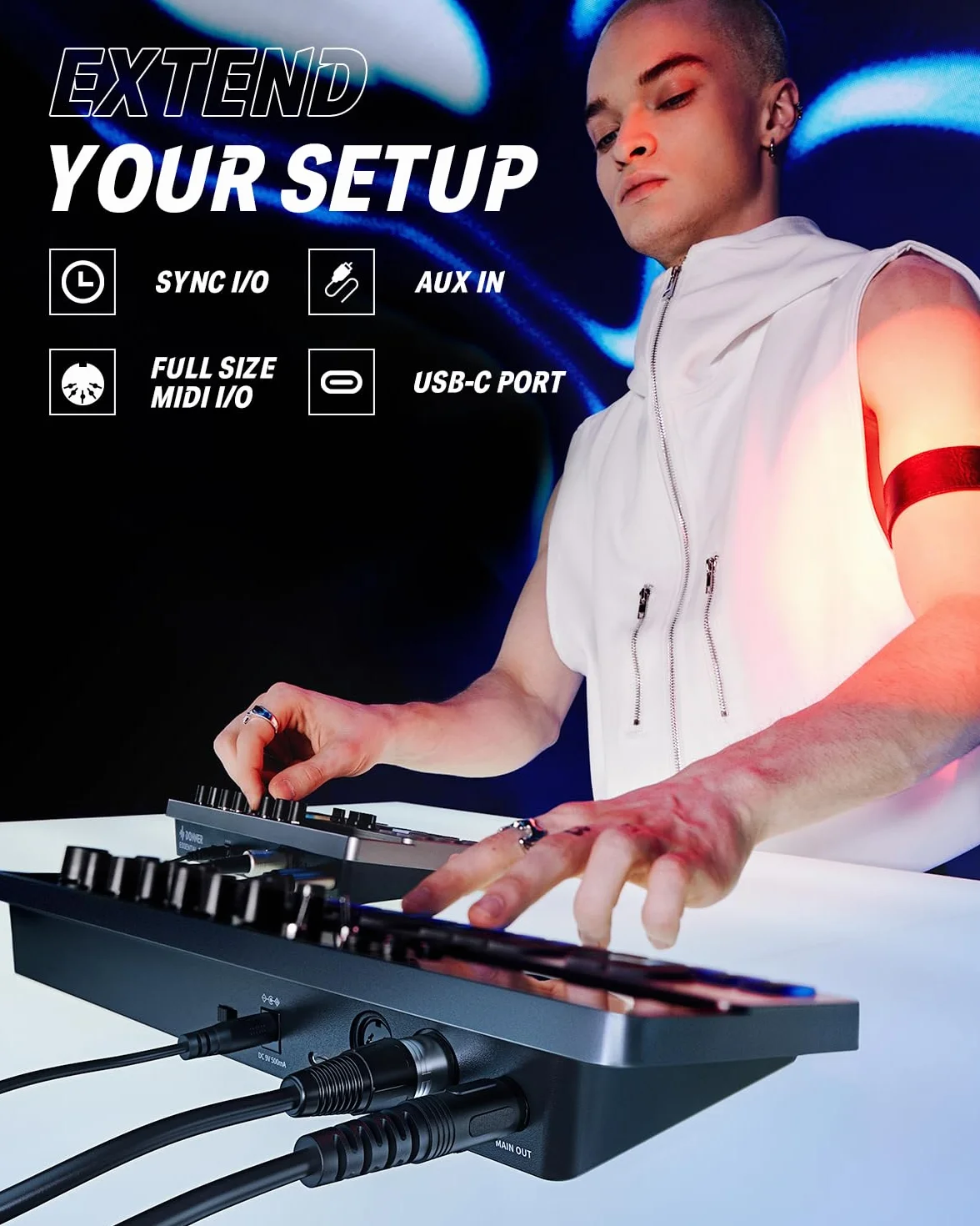 DONNER B1Analog Bass Synthesizer and Sequencer