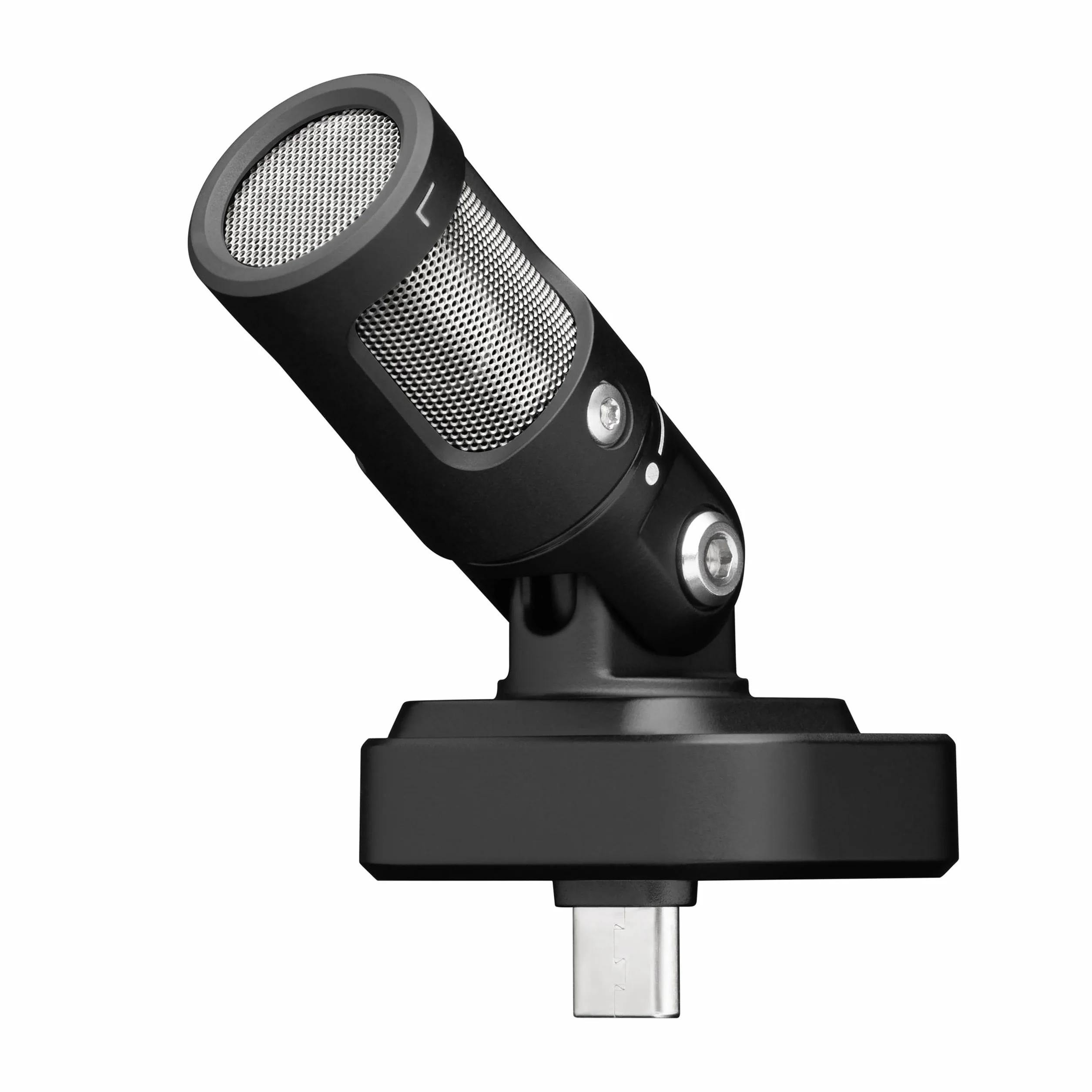 Shure MV88 USB-C Micro, pour iPhone et Android, Microphone d’Enregistrement et Vlogging avec Niveau Automatique, Réduction de Bruit en Temps Réel, 4 Directivités – Noir