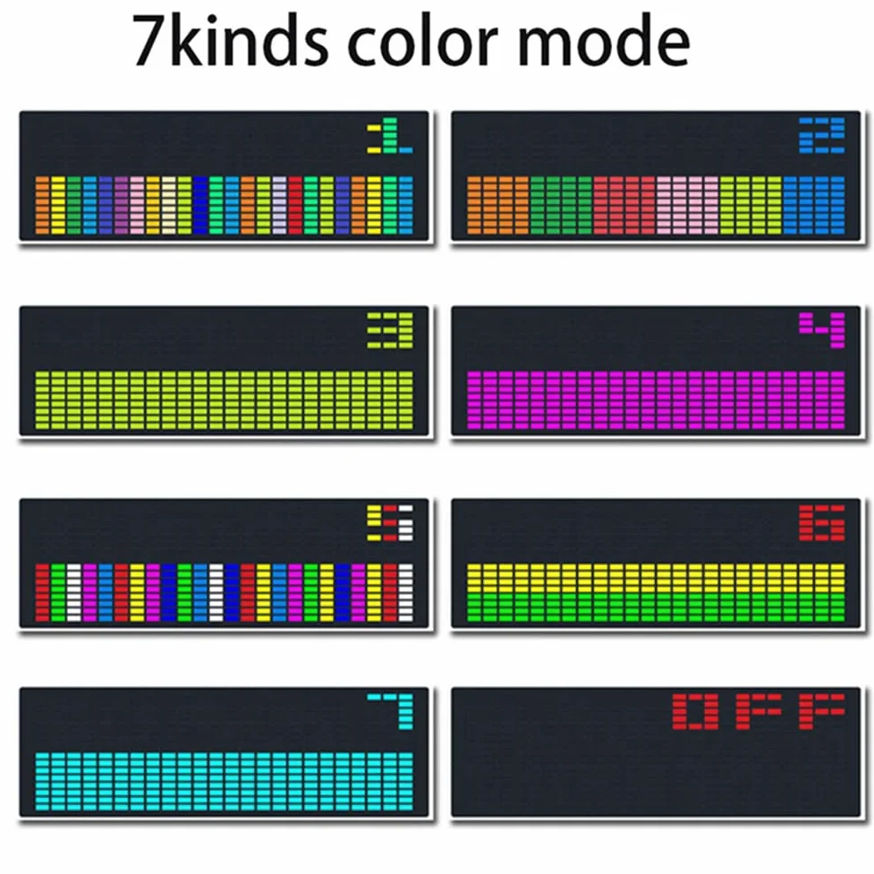 DAZZLEEX Indicateur de spectre audio à LED pour musique, VFD, affichage de l'atmosphère audio, horloge de mélange de couleurs, contrôle vocal