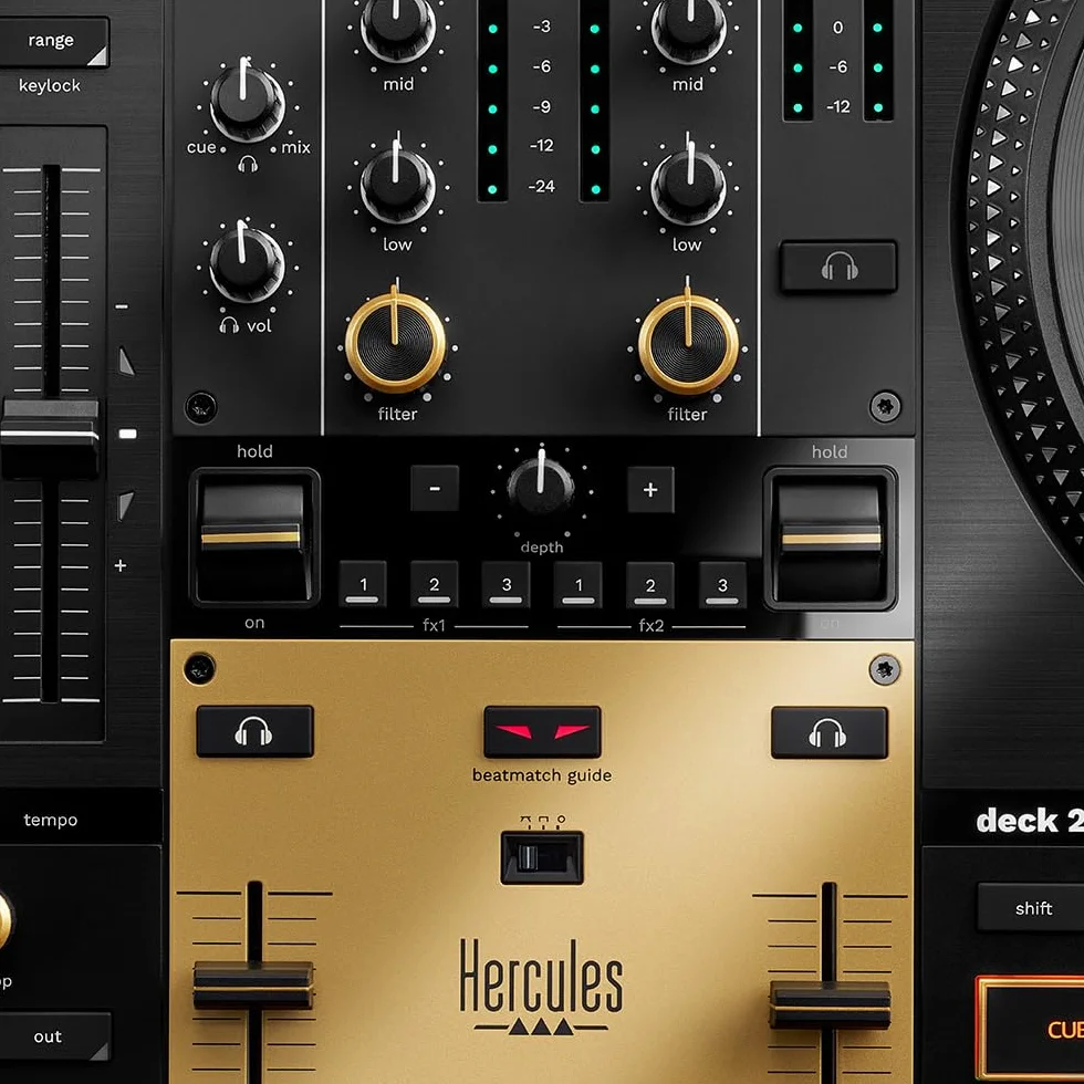 Hercules DJControl Inpulse T7 - Premium Fader Module – Module de contrôle DJ avancé avec faders de haute précision et construction durable