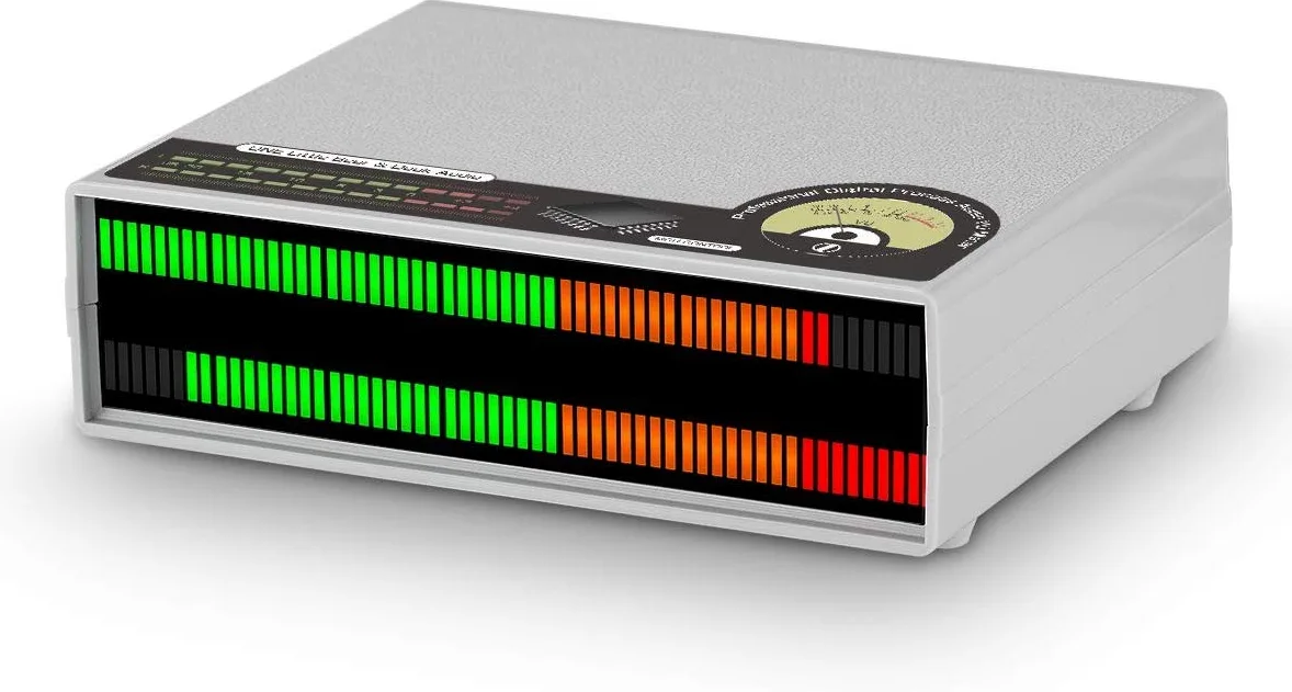 Douk Audio 56 bits Level Meter LED Music Spectrum Display Stereo Sound Indicator (Vert, Orange & Red)