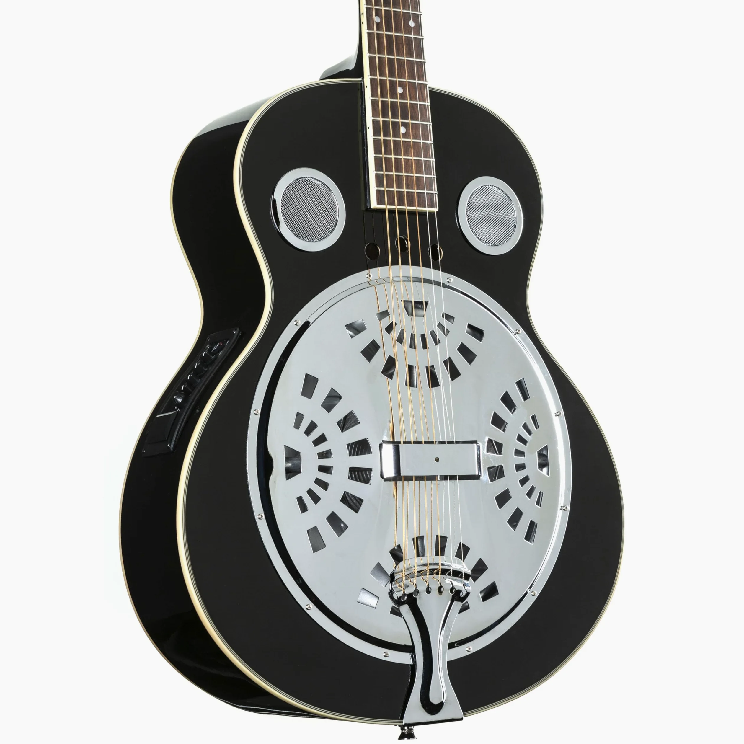 Red Hill Resonator Guitar Black - Dobro