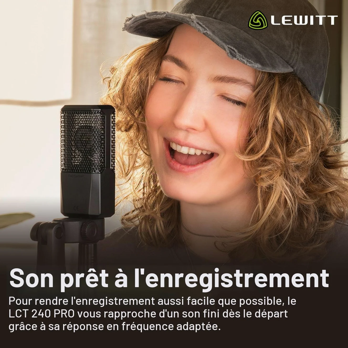 Lewitt lCT 240 PRO Microphone pour Home Recording, noir