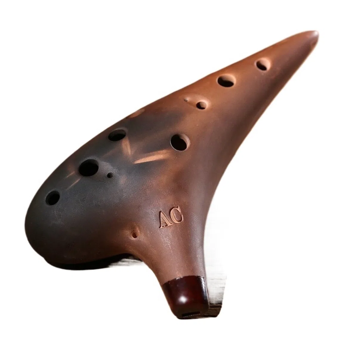 Ocarina En Argile Violette 12 Trous Alto AC Et Autres Tons Instrument De Performance Professionnel(AC)