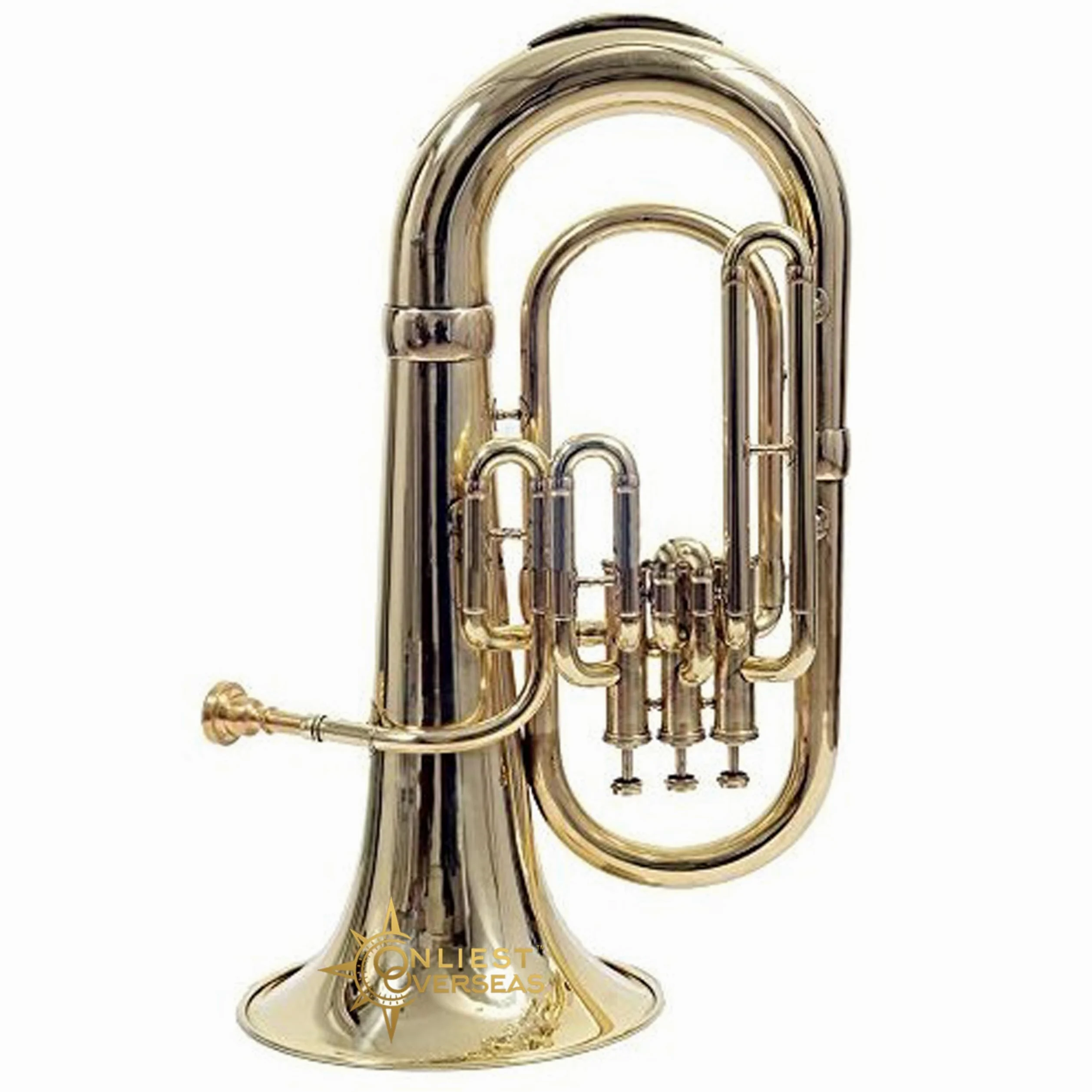 Euphonium Instrument en laiton à 3 valves avec tonalité chaude, valves lisses, pour musiciens et étudiants