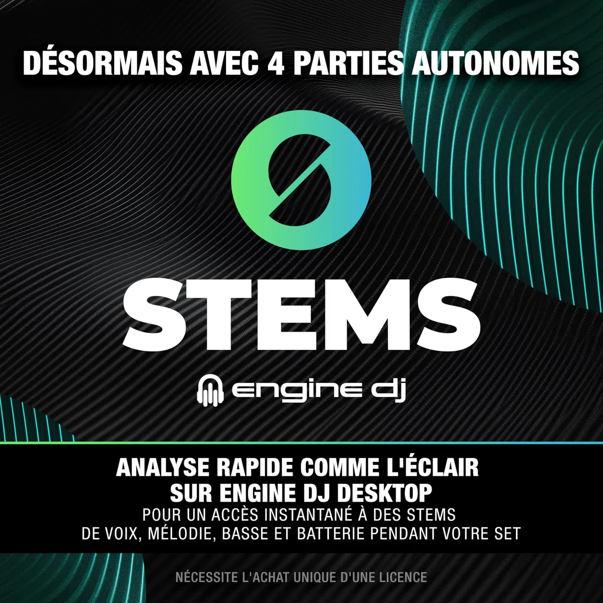 Numark Mixstream Pro Go contrôleur DJ portable à batterie, mixeur avec séparation Stems, haut-parleurs, Wi-Fi, écran tactile, compatible Serato DJ