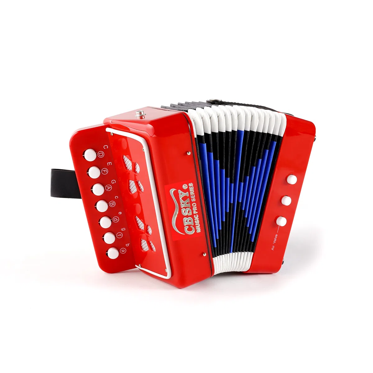 Accordéon piano à 10 touches (rouge)