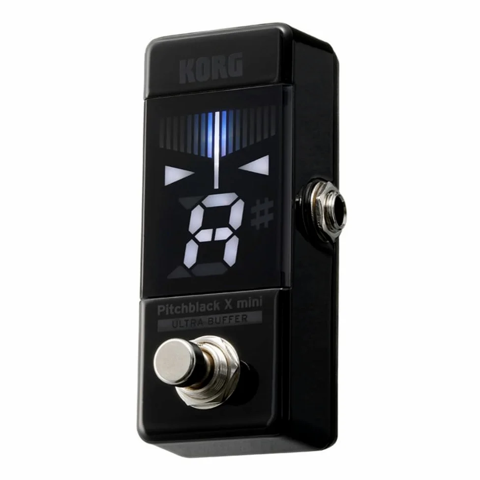 Korg - PB-X-MINI Pitchblack X Series - Chromatic Guitar/Bass Pedal Mini Tuner - Black