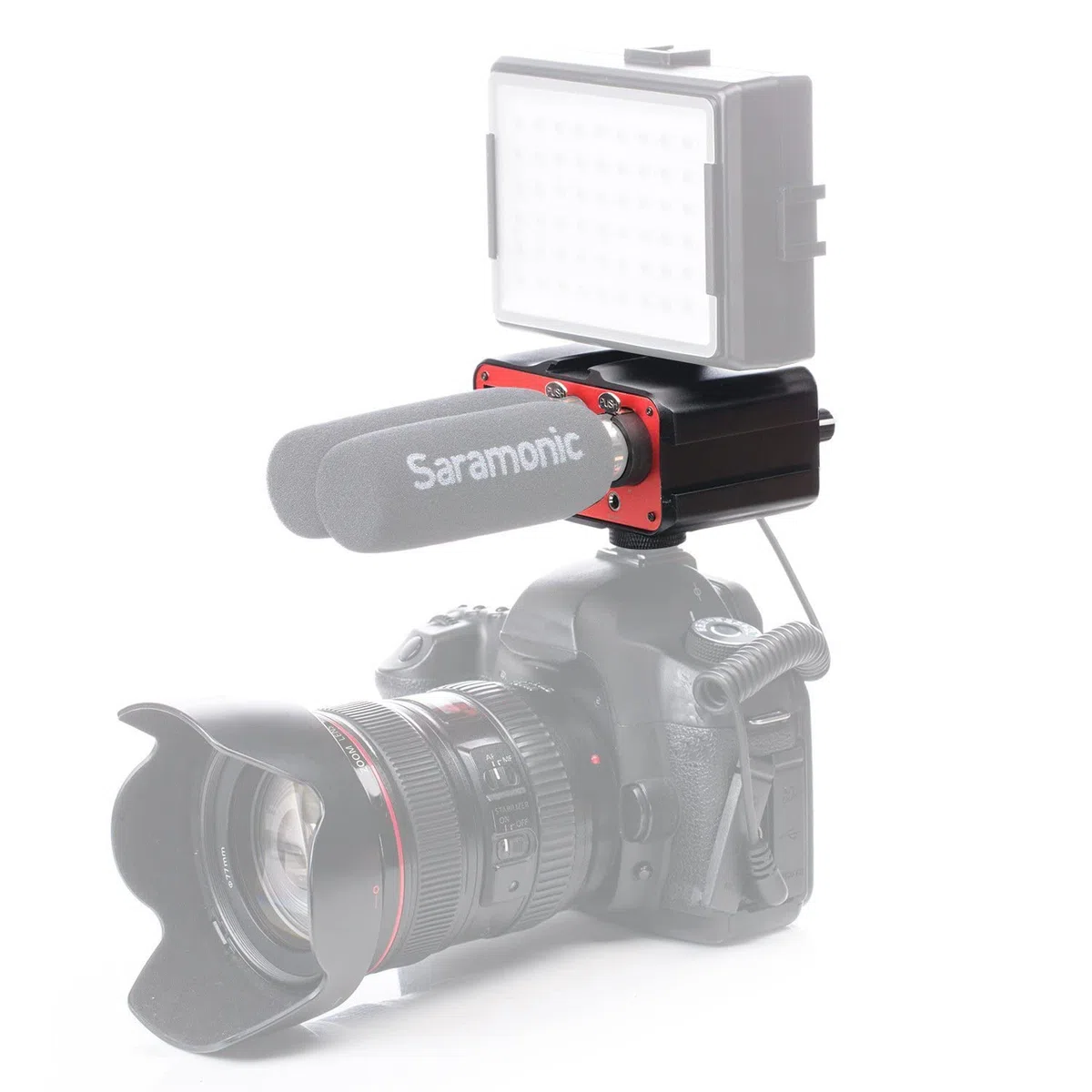 Saramonic 2-Ch XLR, 1/4" & 1/8" sur caméra mélangeur avec préamplis, Sortie Casque pour Appareil Photo Reflex numérique/sans Miroir/vidéo (SR-PAX1)