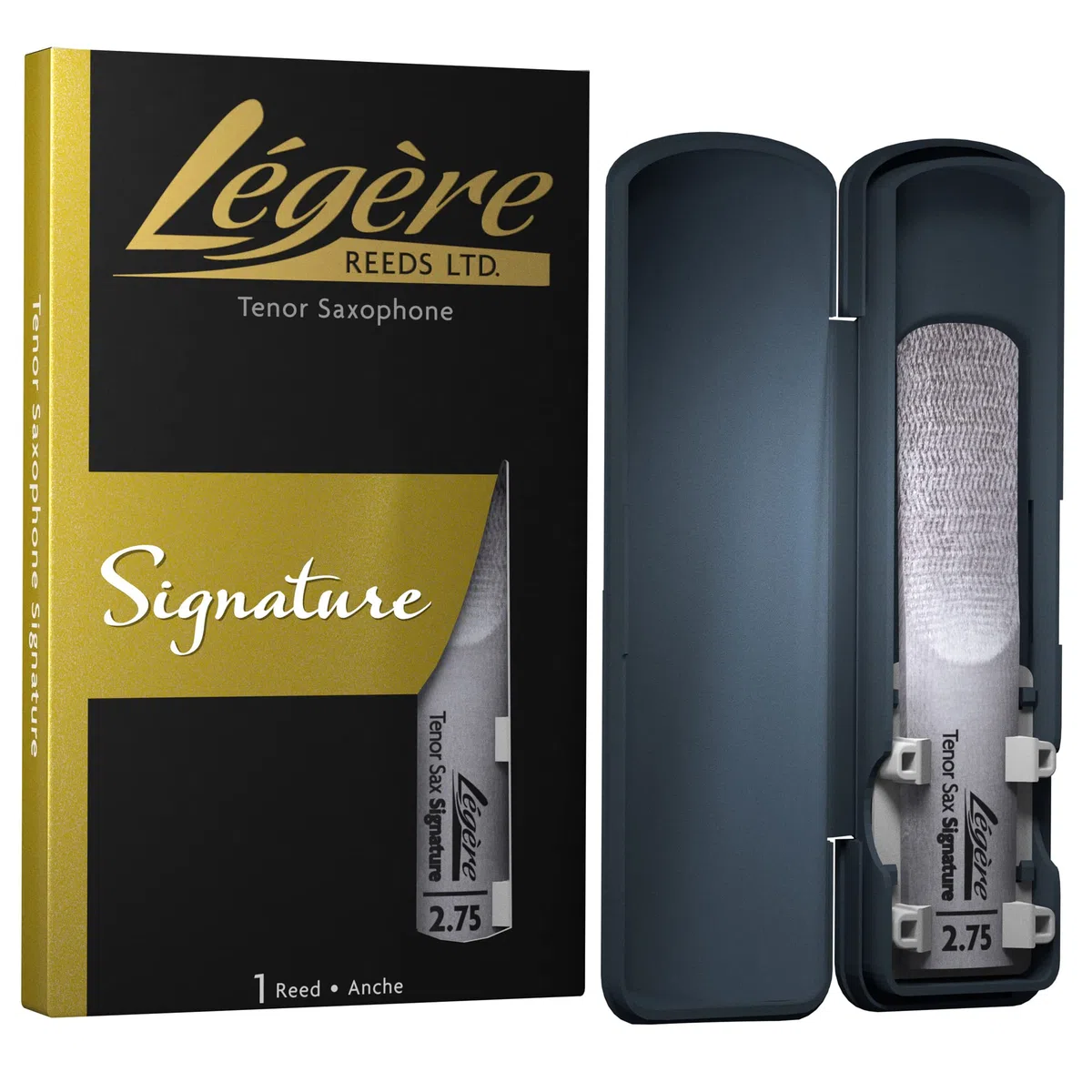 Légère Reeds - Anche Pour Saxophone Ténor, Signature, Force 2.75 (TSG2.75) - Anche Synthétique Haut de Gamme Pour Bois