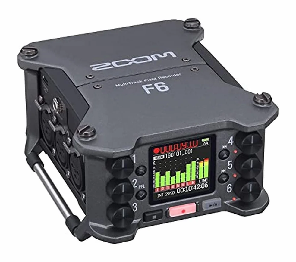 Zoom F6 Enregistreur multipiste 6 canaux 14 pistes avec boîtier en métal anthracite