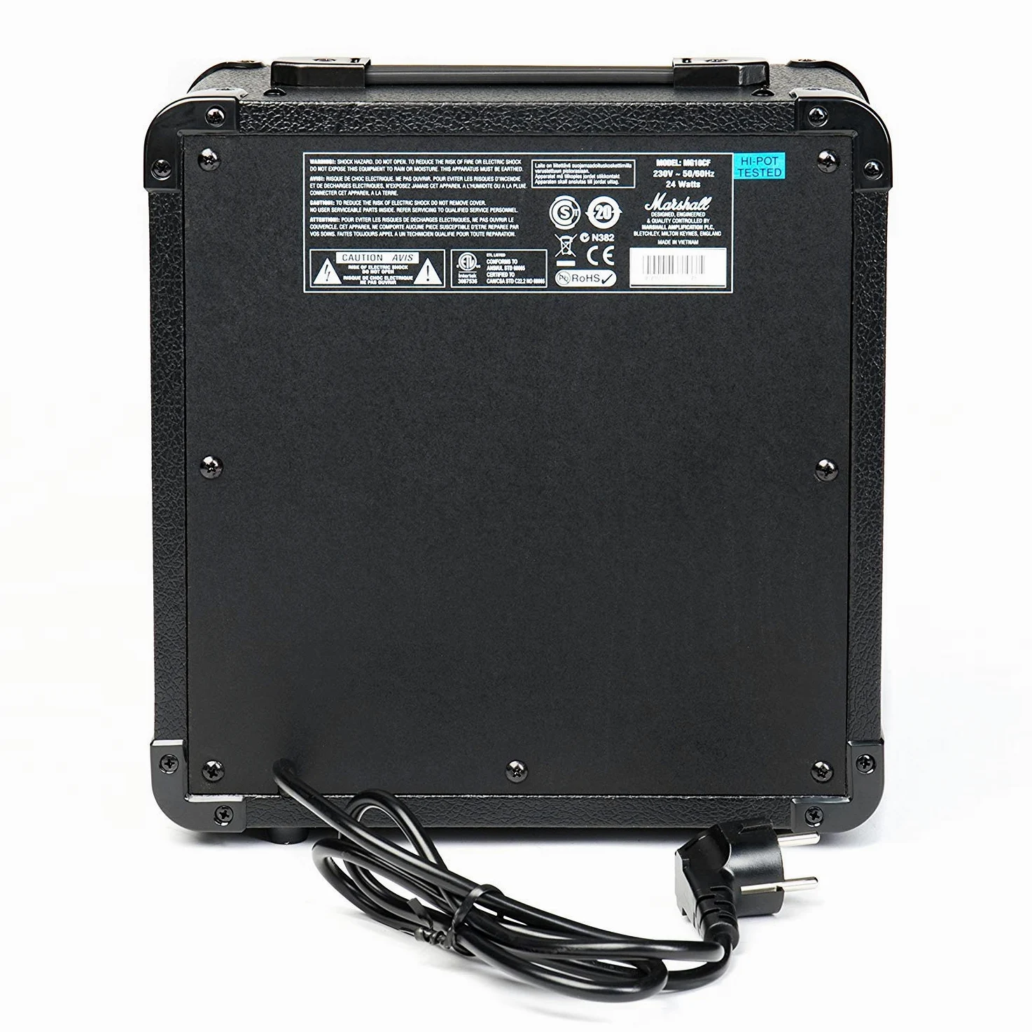 Marshall MG10G Amplificateur combo guitare, ampli d'entraînement adapté à la guitare électrique - noir et dore