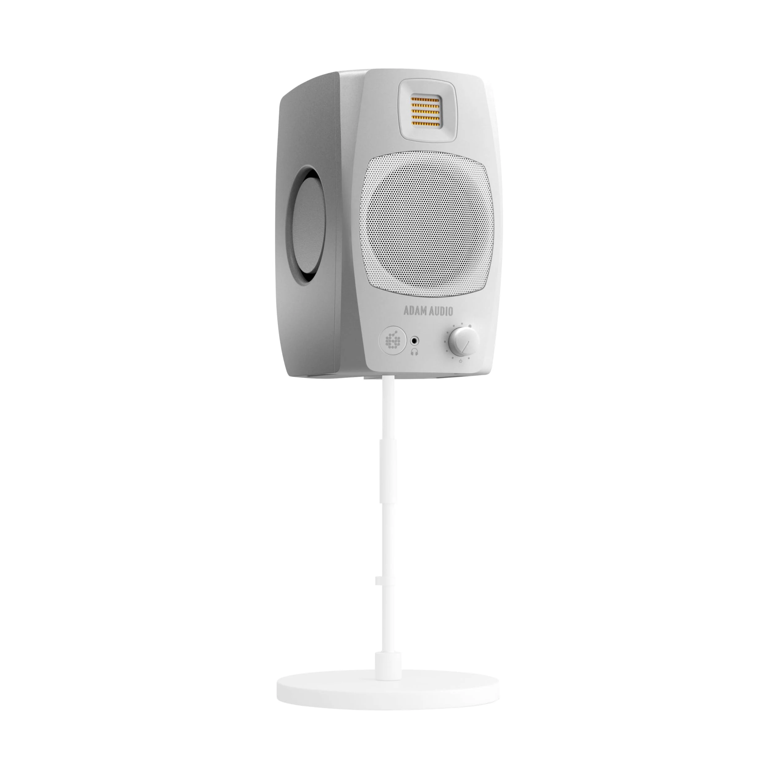 Système de monitoring de bureau amplifié ADAM Audio D3V avec port USB-C (vendues par paire, couleur blanche)