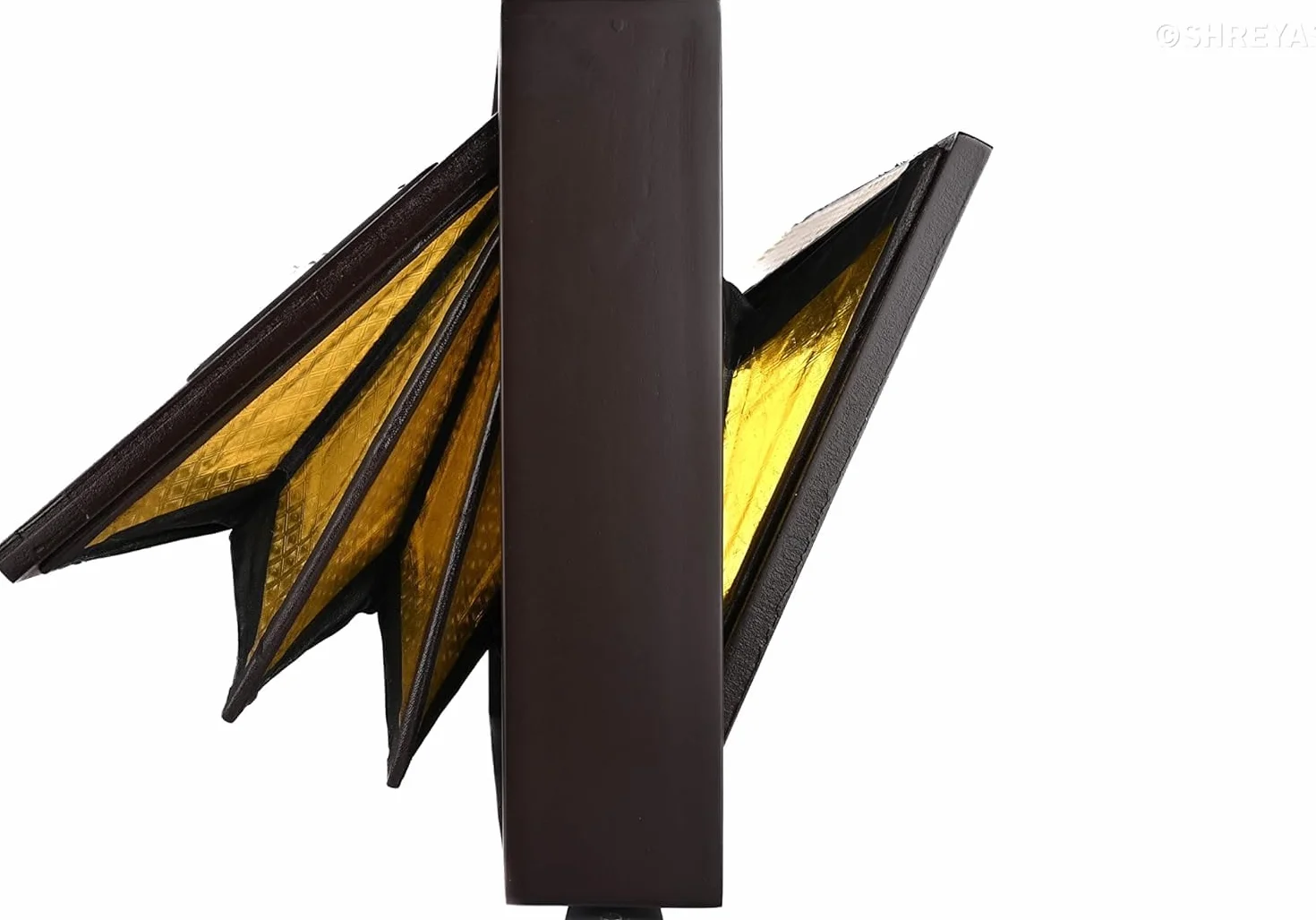 Shruti Box Instrument de musique, bois de teck pur, taille (33 x 30,5 x 7,6 cm), accordage 440 Hz, sac de transport, couleur naturelle, touche -C à C (tonalité inférieure - anche de