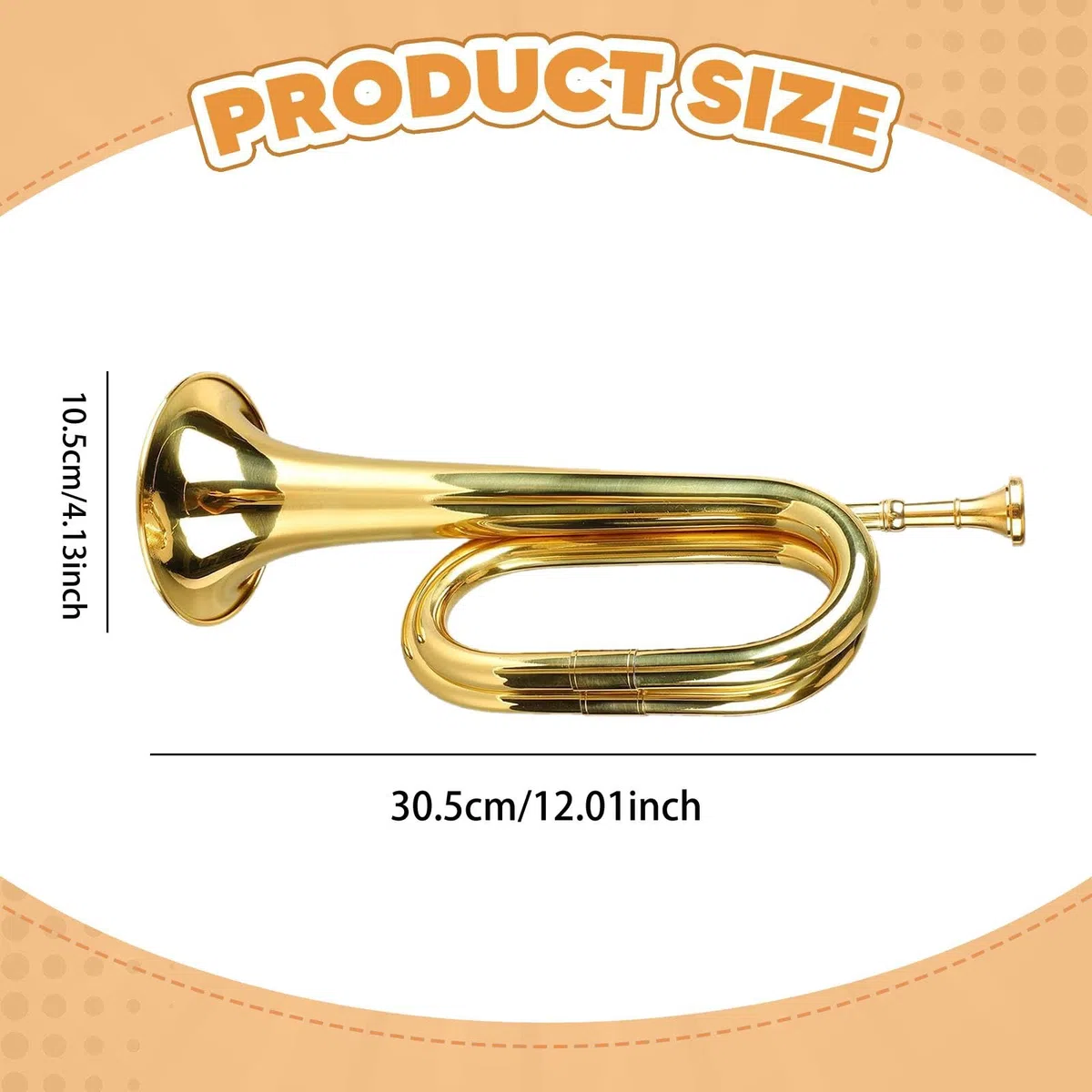 MagiDeal Trompette, de marche, instrument de musique facile à jouer, instrument professionnel en alliage de laiton pour enfants, musiciens et