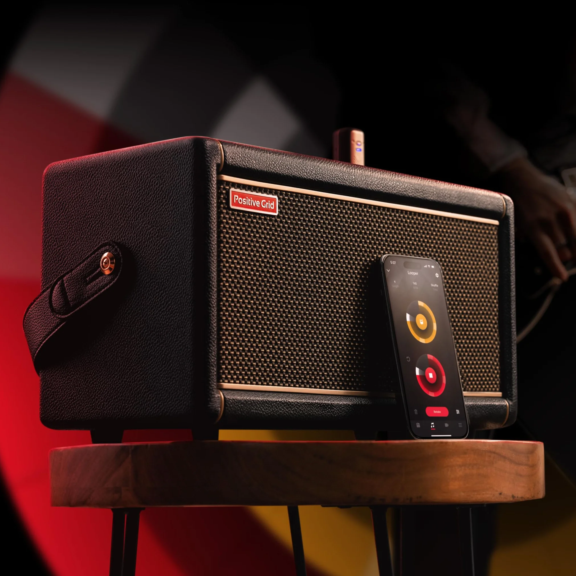 Positive Grid Spark 2 Ampli d’étude pour Guitare et Enceinte Bluetooth de 50 Watts avec Looper, Fonctions intelligentes et appli, pour Les Guitares électriques, acoustiques et Les Basses