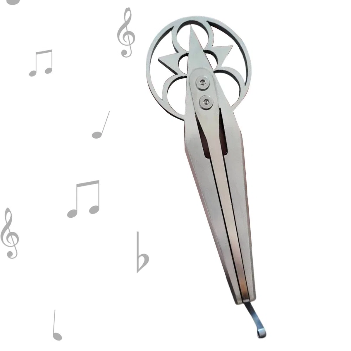 Harilla Guimbarde Maultrommel en Métal, Instrument de Musique Créatif et Portable, Instrument de Musique Folklorique Professionnel, Guimbarde pour Débutants Adultes et Enfants, Style A