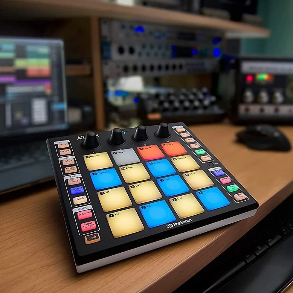 PreSonus ATOM, Contrôleur MIDI, Contrôleur de Pad pour Production Musicale et Performance avec Studio One Artist, Ableton Live Lite et Bundle de Logiciels d'Enregistrement Studio Magic