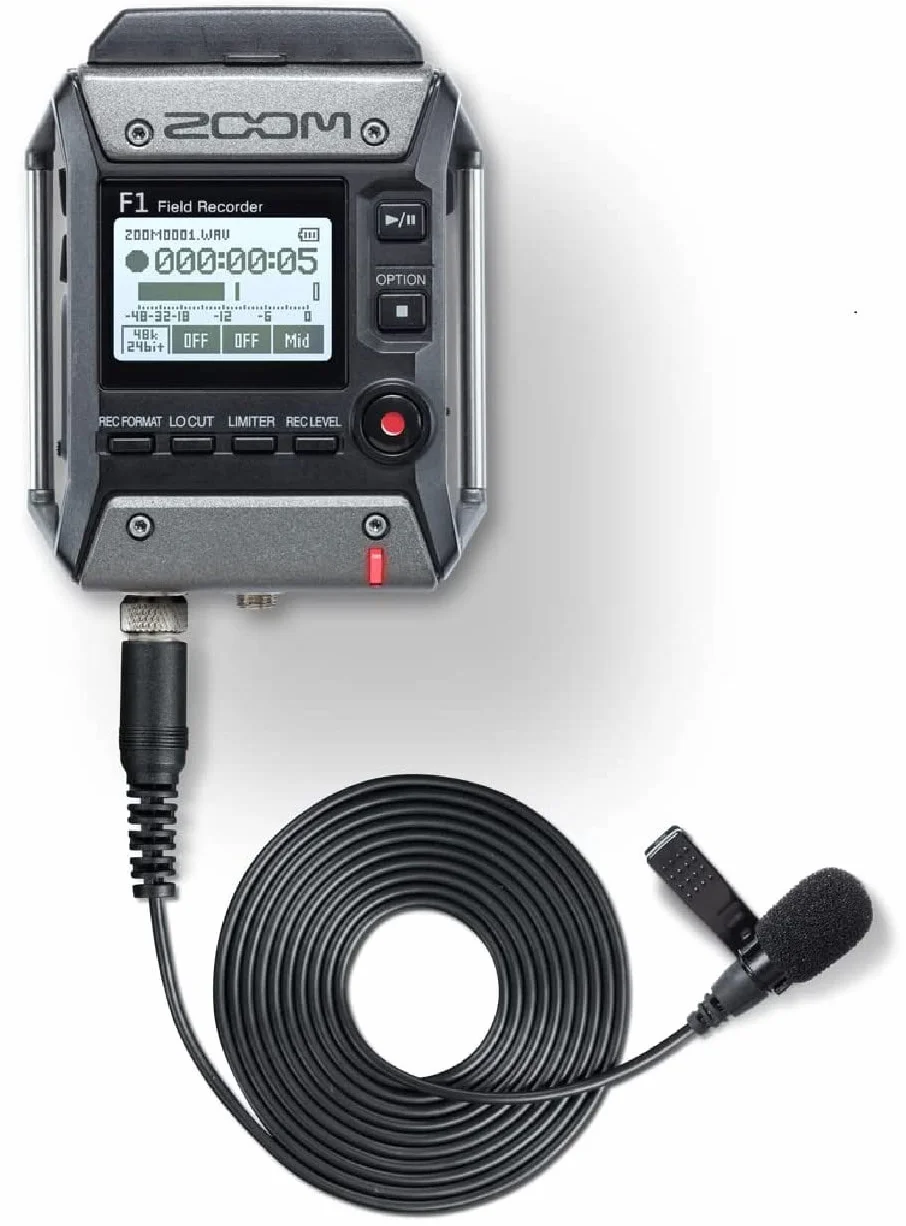 Zoom - F1-LP - Enregistreur de Terrain 2 Pistes + Microphone Lavalier