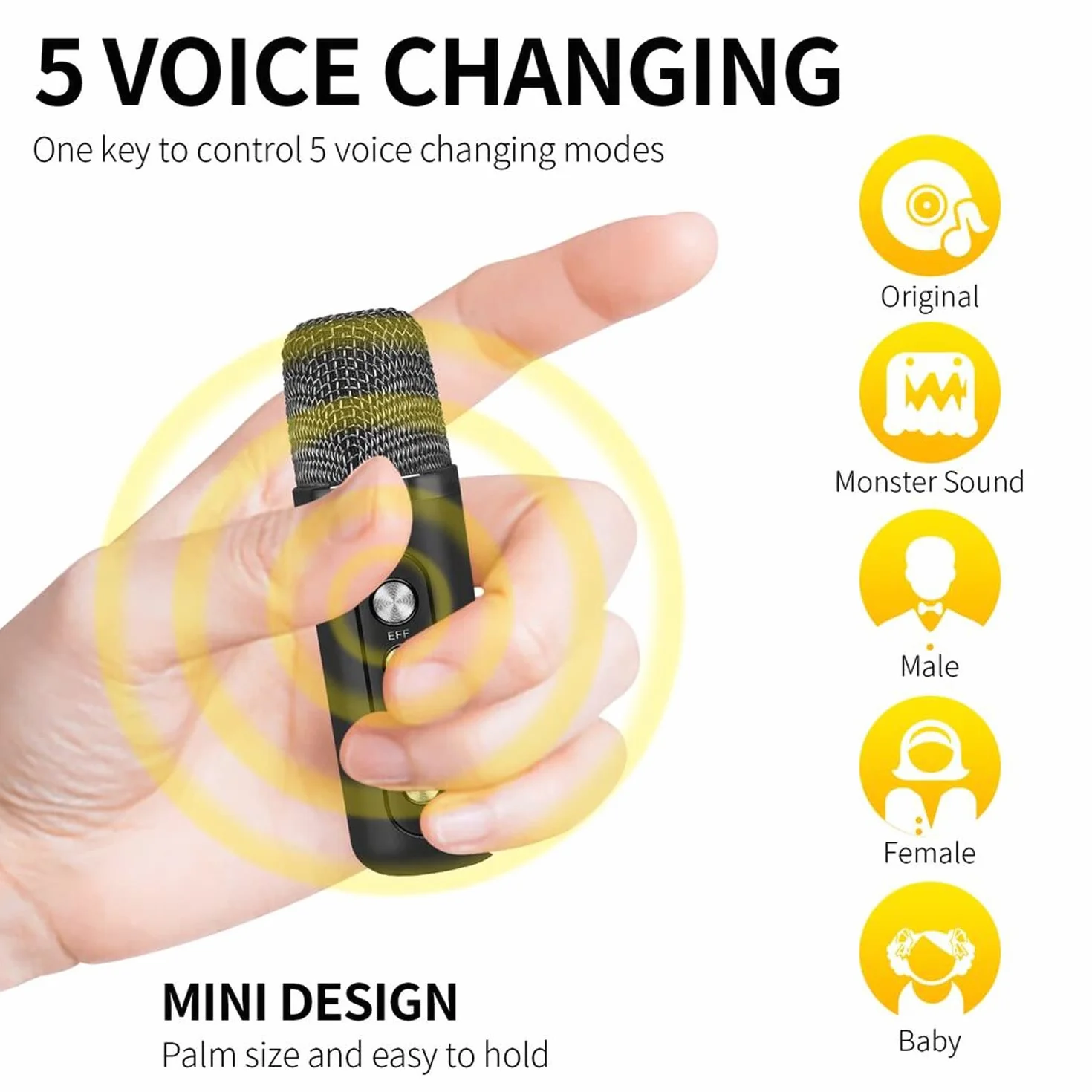 Karaoke Adulte, Enceinte Karaoke 2 Micro sans Fil pour Le Chant, Enceinte Karaoke système de sonorisation Portable kit Karaoke Complet pour la fête, Support Bluetooth, AUX, USB/TF