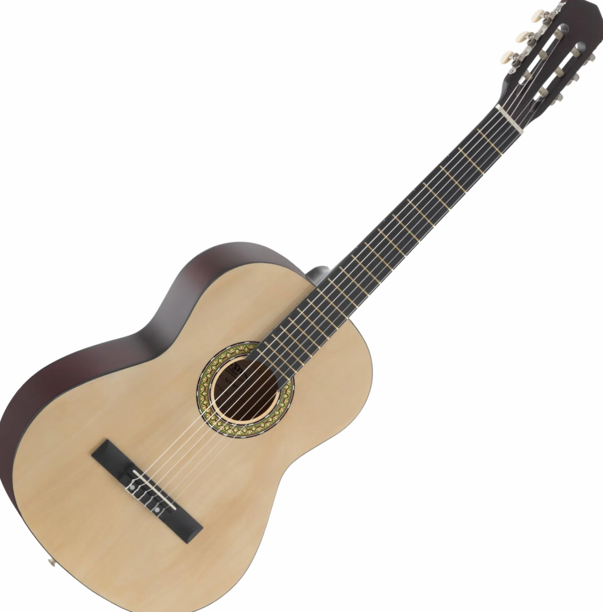Classic Cantabile AS-851 Guitare Classique 4/4 Nature - Cordes en Nylon d'étude - Guitare de concert idéale pour débutants