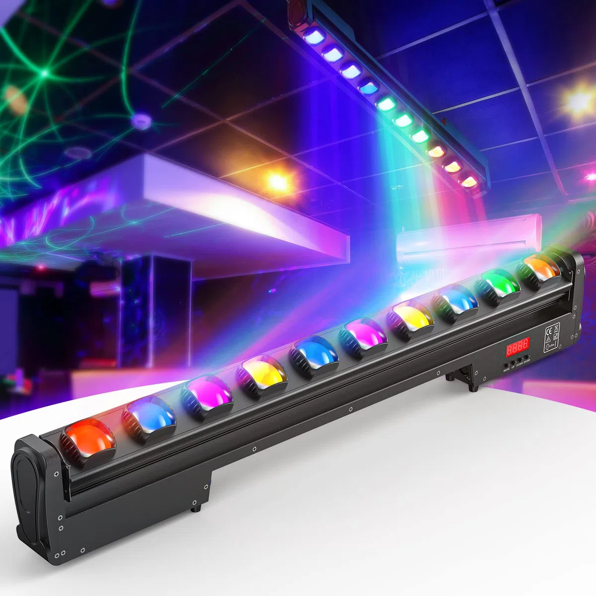 UKing 250W Wallwasher Lumières de Scène, RGBW 4in1 LEDs dmx512 Swing Spotlights Luminaires DJ Luminaires Muraux D'extérieur pour Bars, Discothèques, Fêtes, Mariages