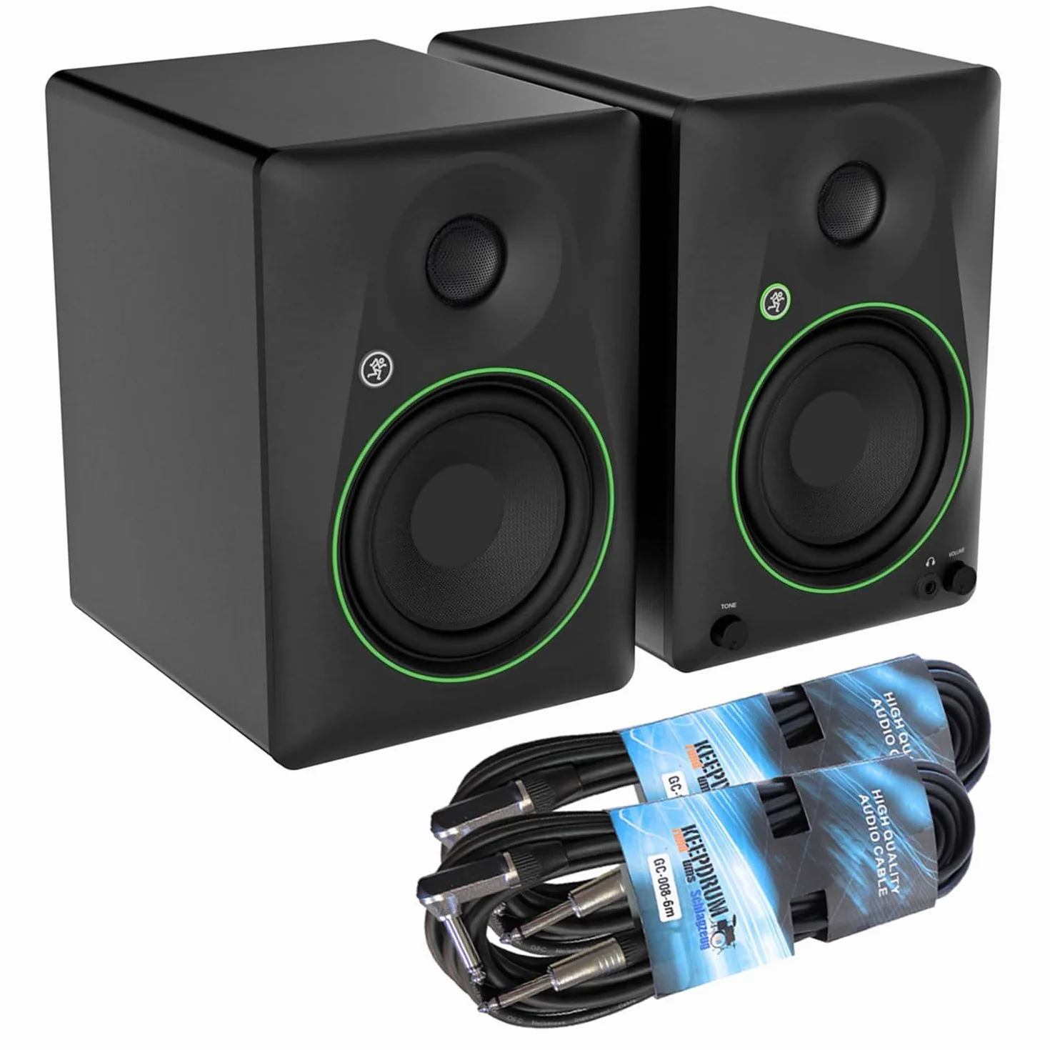 Mackie CR3.5BT Moniteur de studio actif 2 voies haut-parleur Bluetooth avec 2 câbles jack Keepdrum