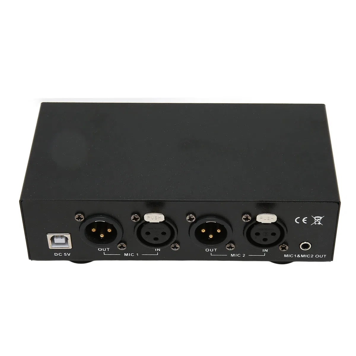 Alimentation Fantôme, Alimentation Fantôme 2 Canaux 48 V avec Câble XLR, Alimentation Universelle pour équipement D'enregistrement de Musique, Filtrage Passe-Bas